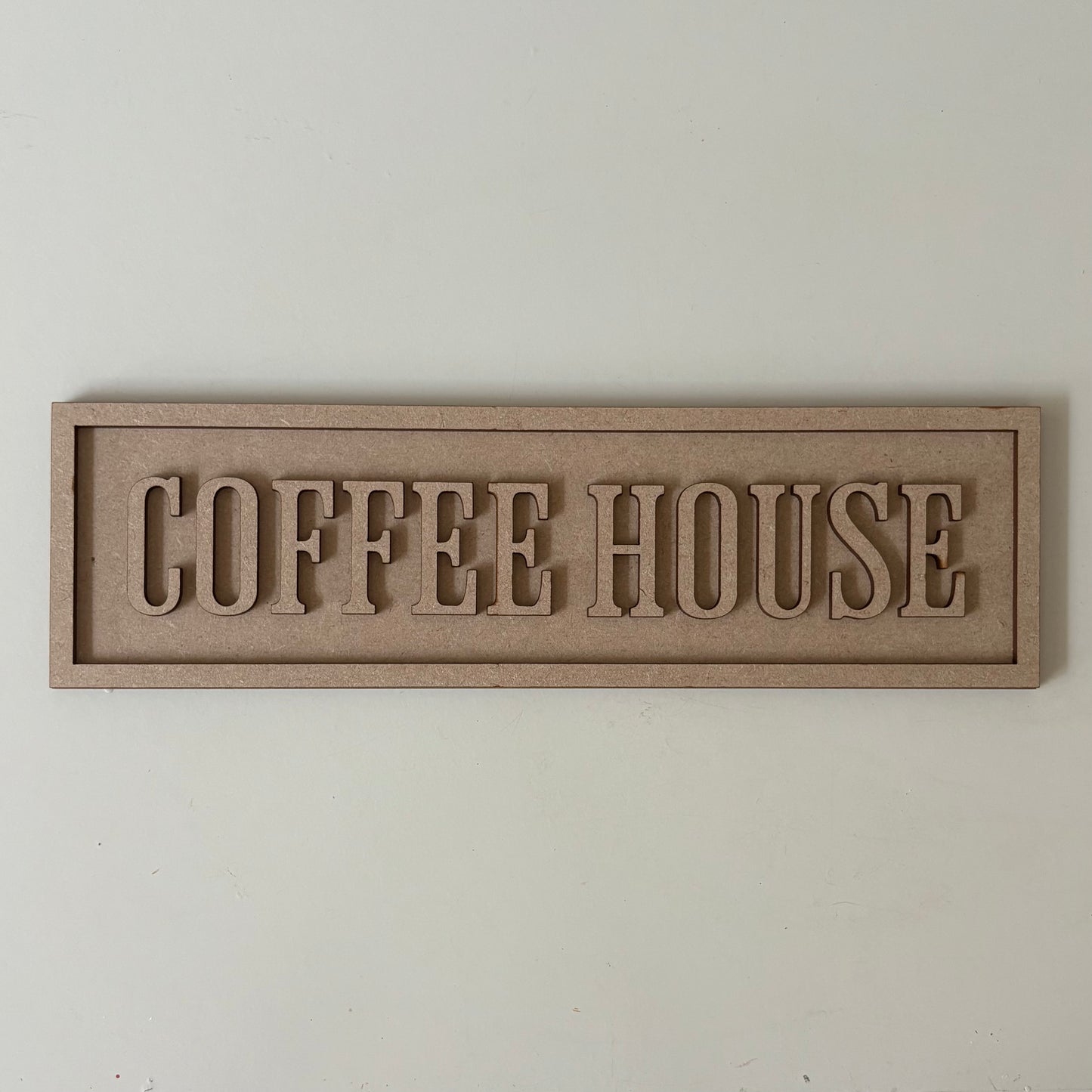 30cm Coffee House Rectangle Sign