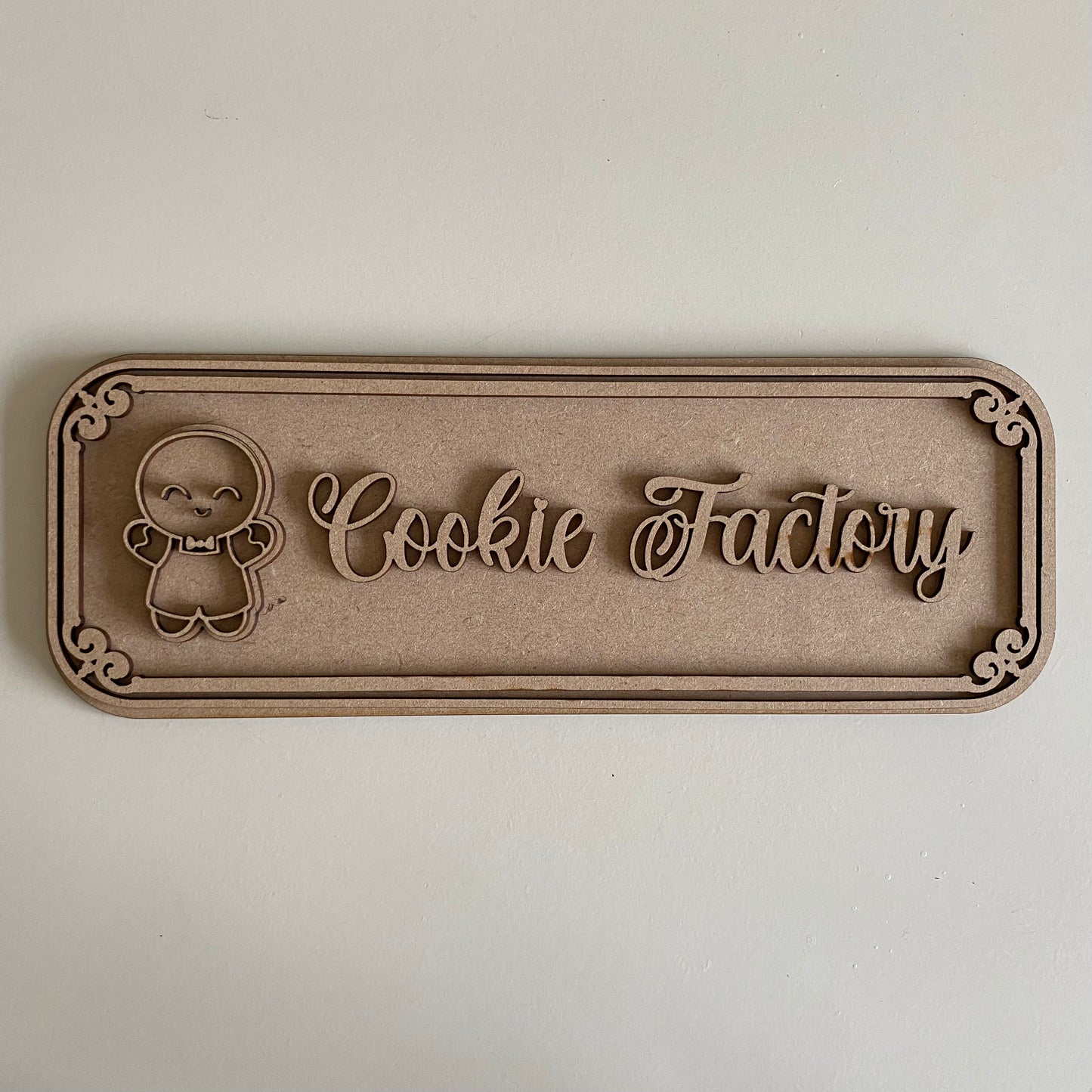 30cm Cookie factory Sign
