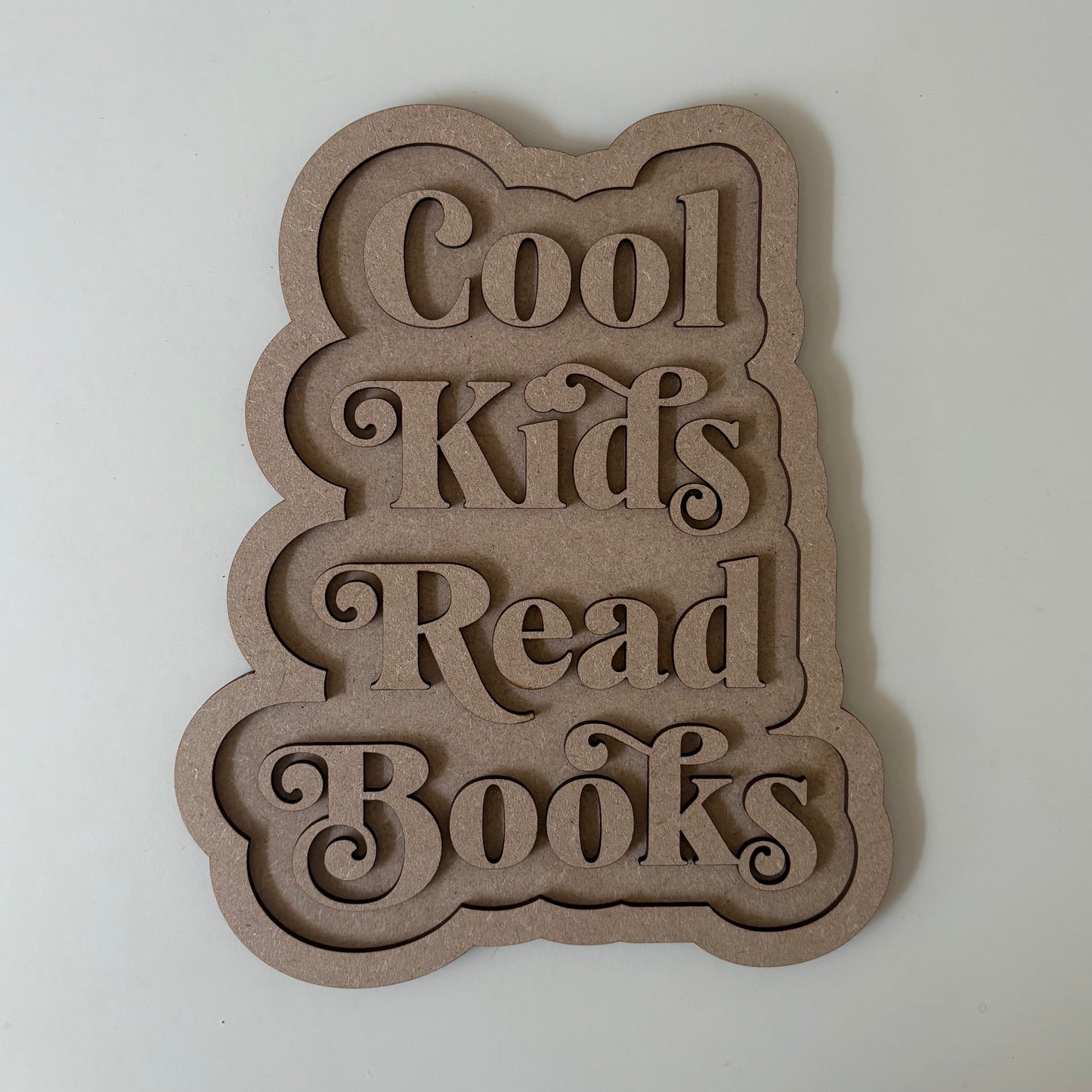 25cm Cool Kids Read Books Sign