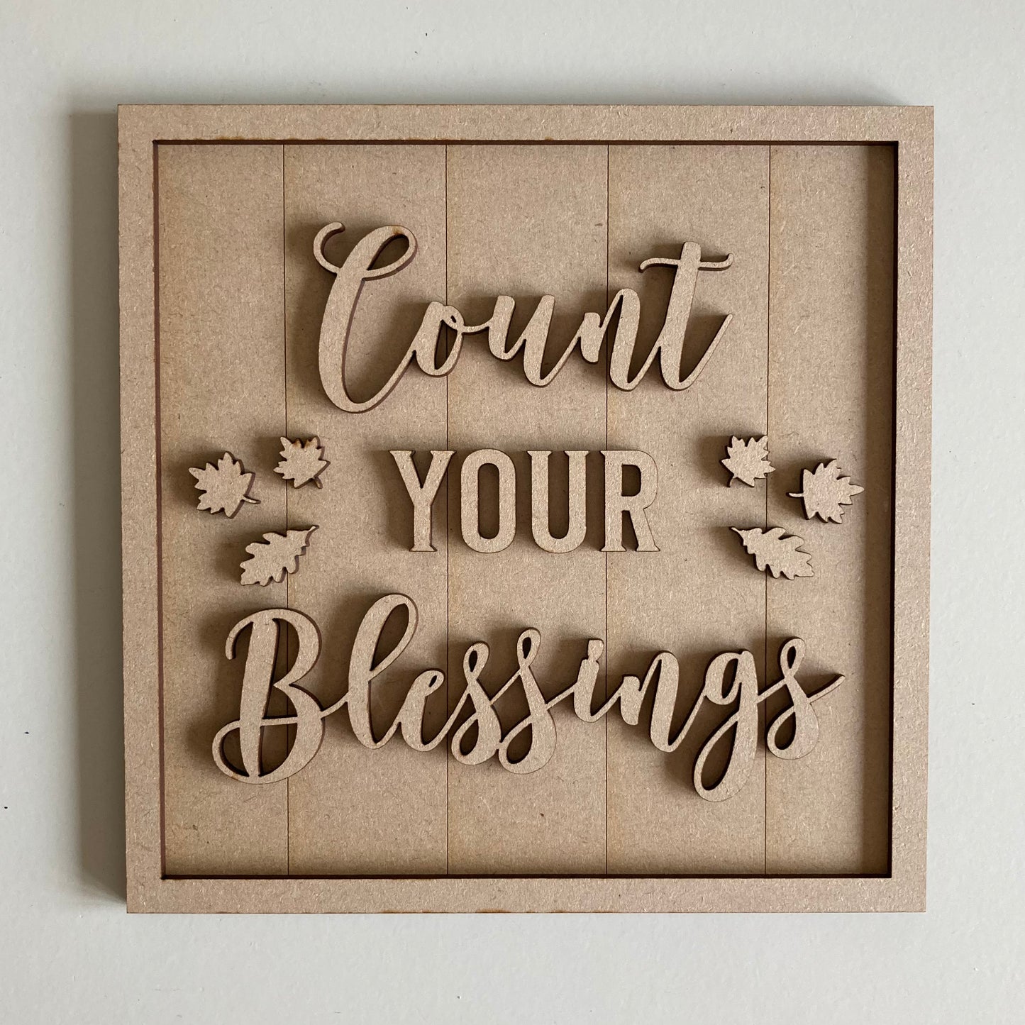 19cm Count Your Blessings Sign