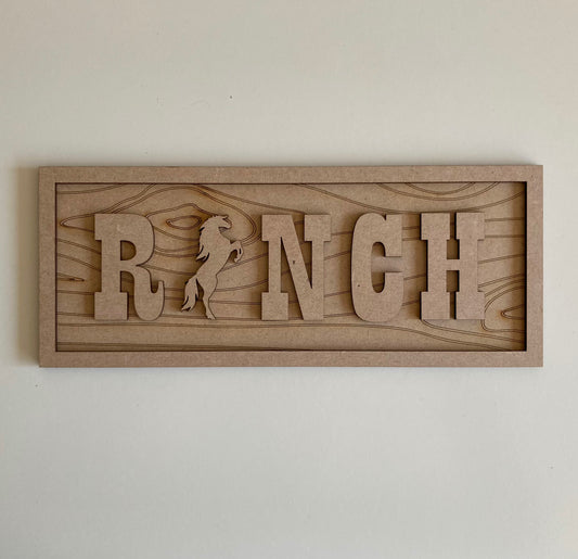30cm Ranch Sign