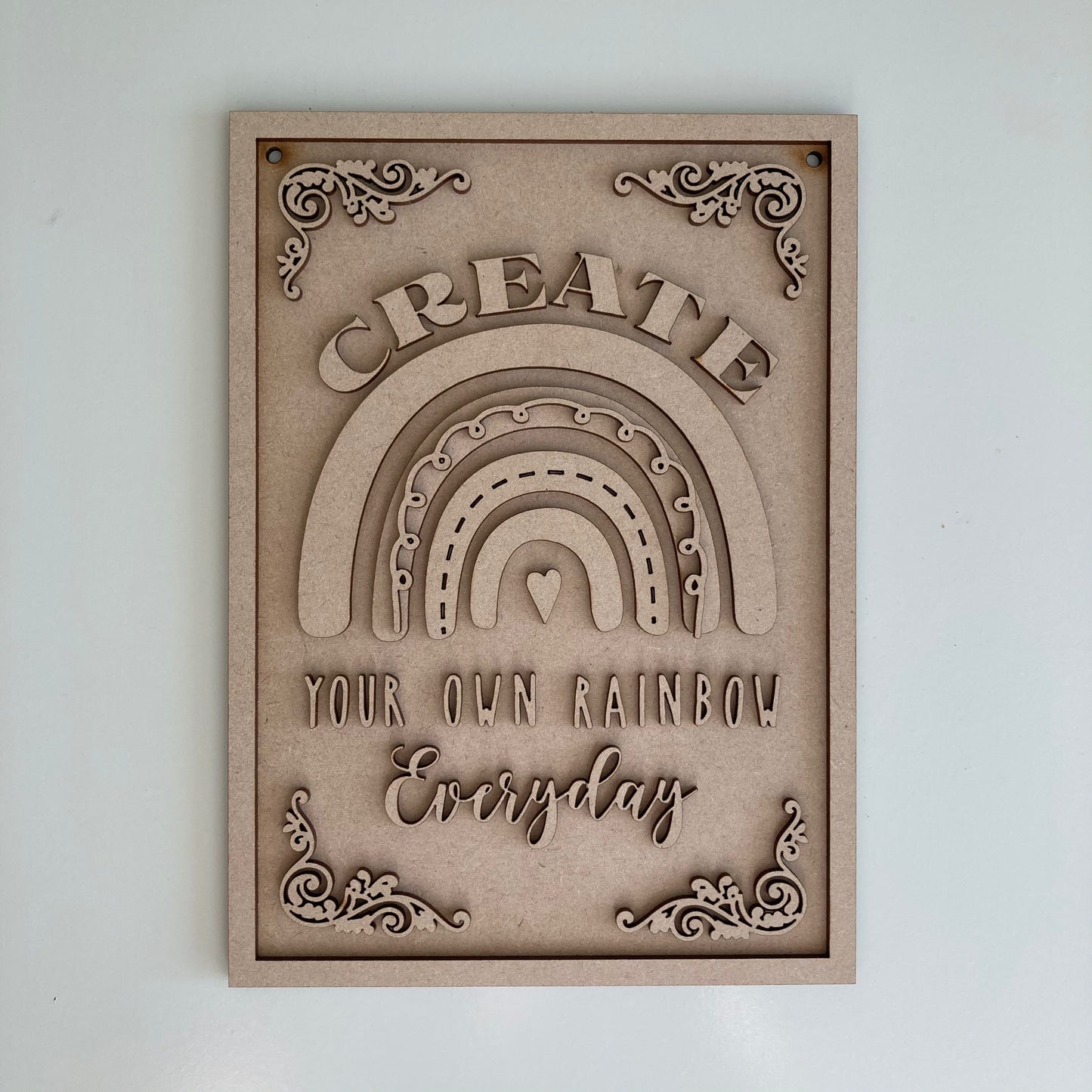 25cm Create Your Own Rainbow Everyday Sign