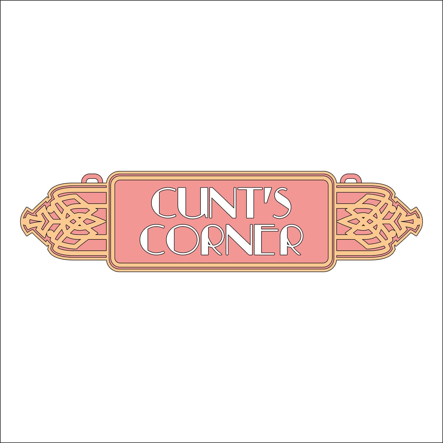 30 Cunt's Corner Sign