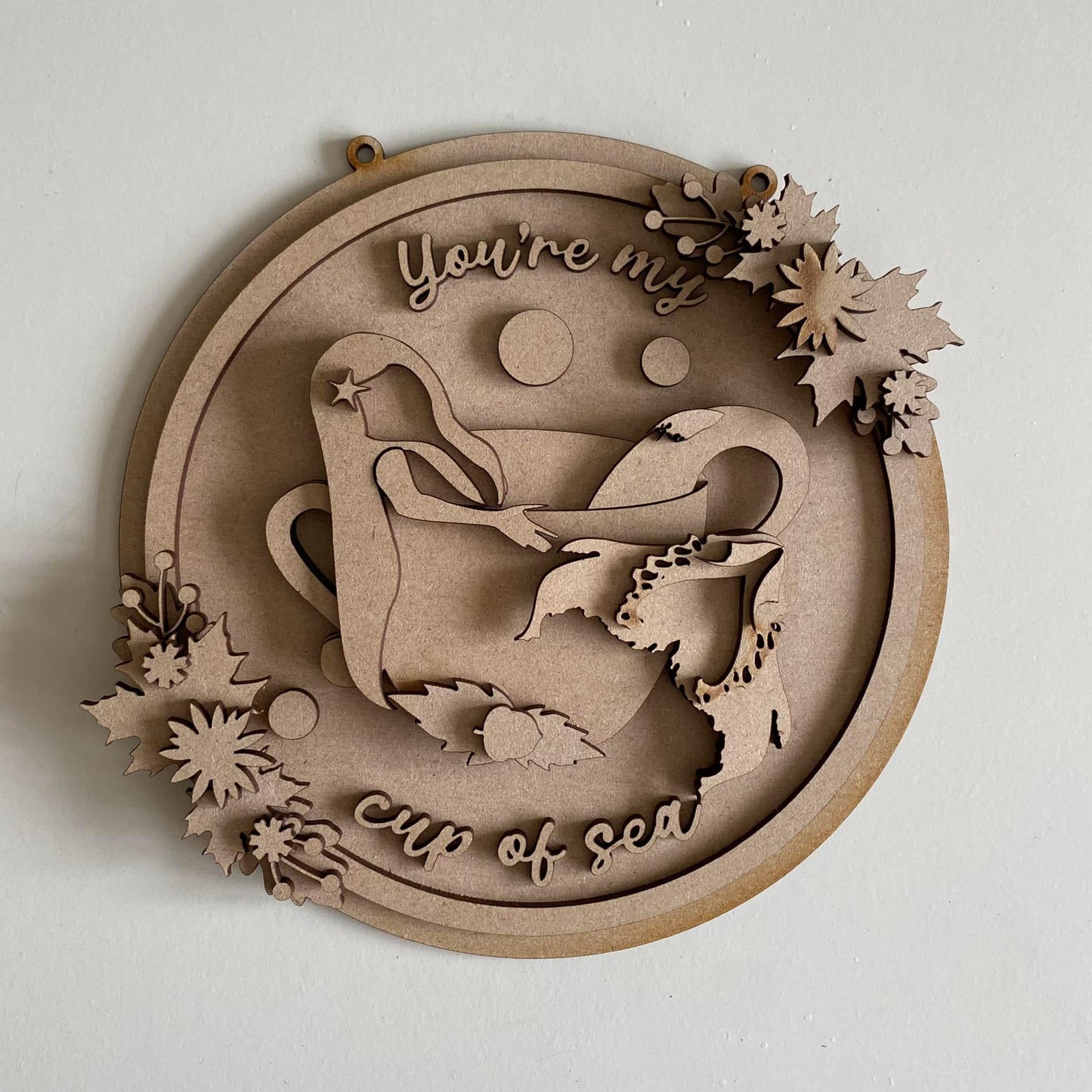 20cm Cup Of Sea Autumn Mermaid Sign