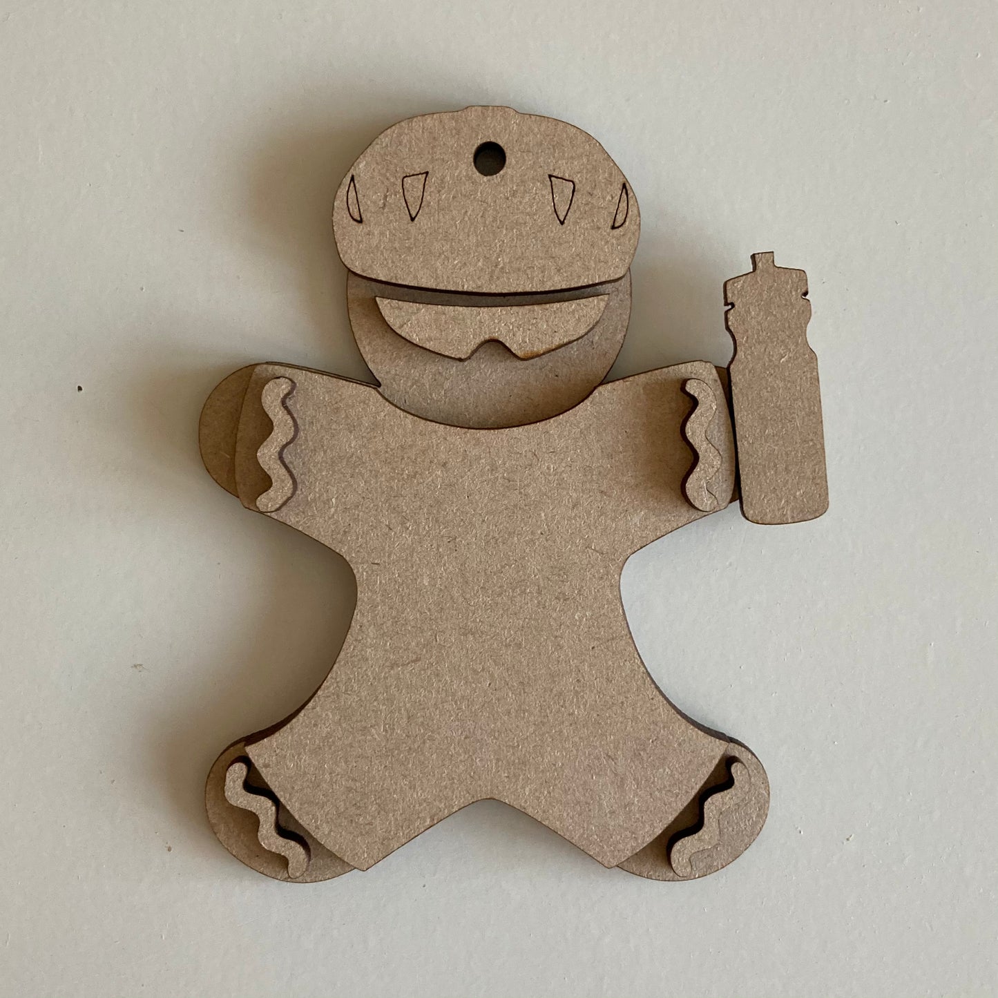 10cm Cyclist Gingerbread Character