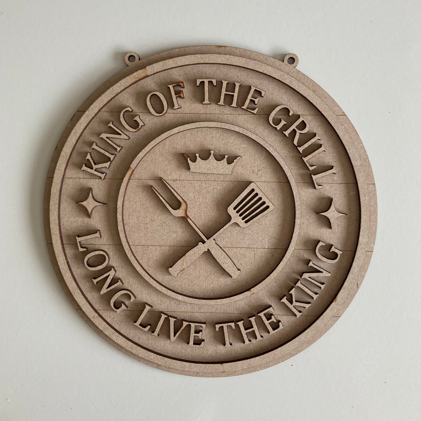 20cm Dad King Of The Grill Sign
