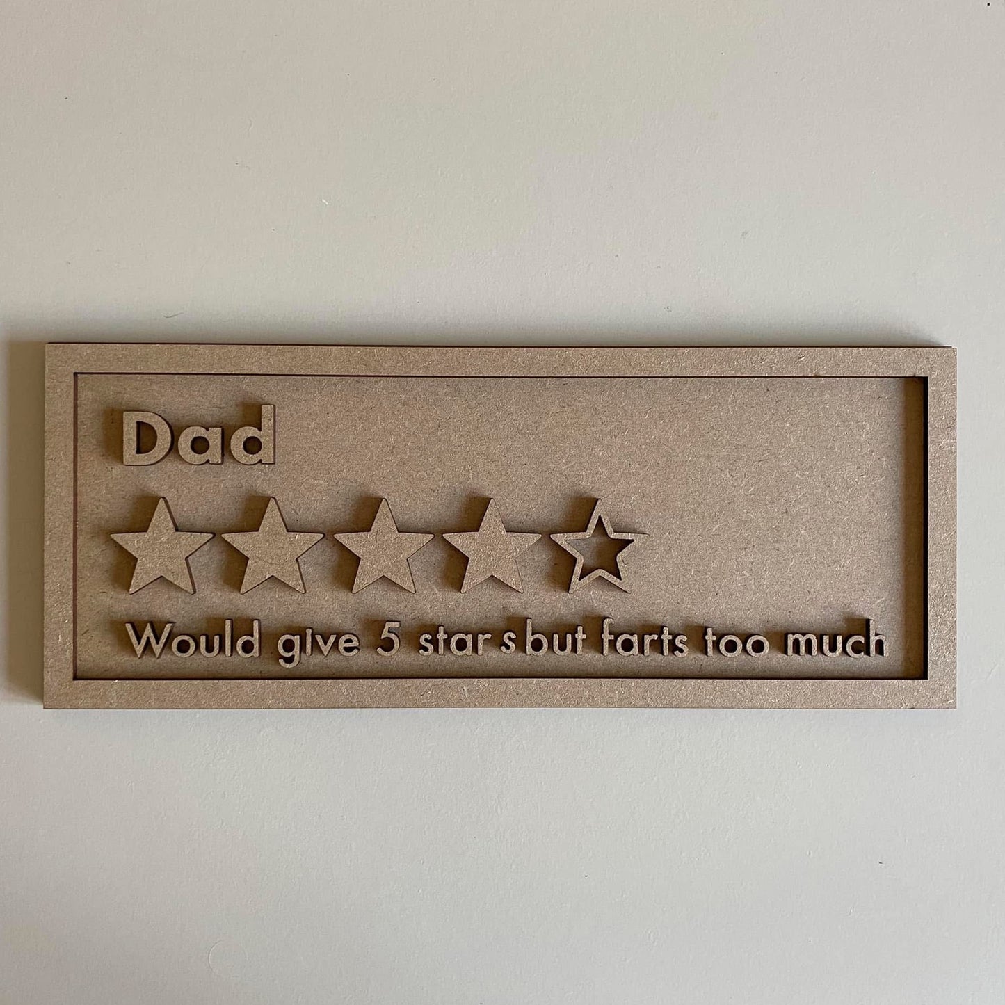 30cm Dad Rating Sign
