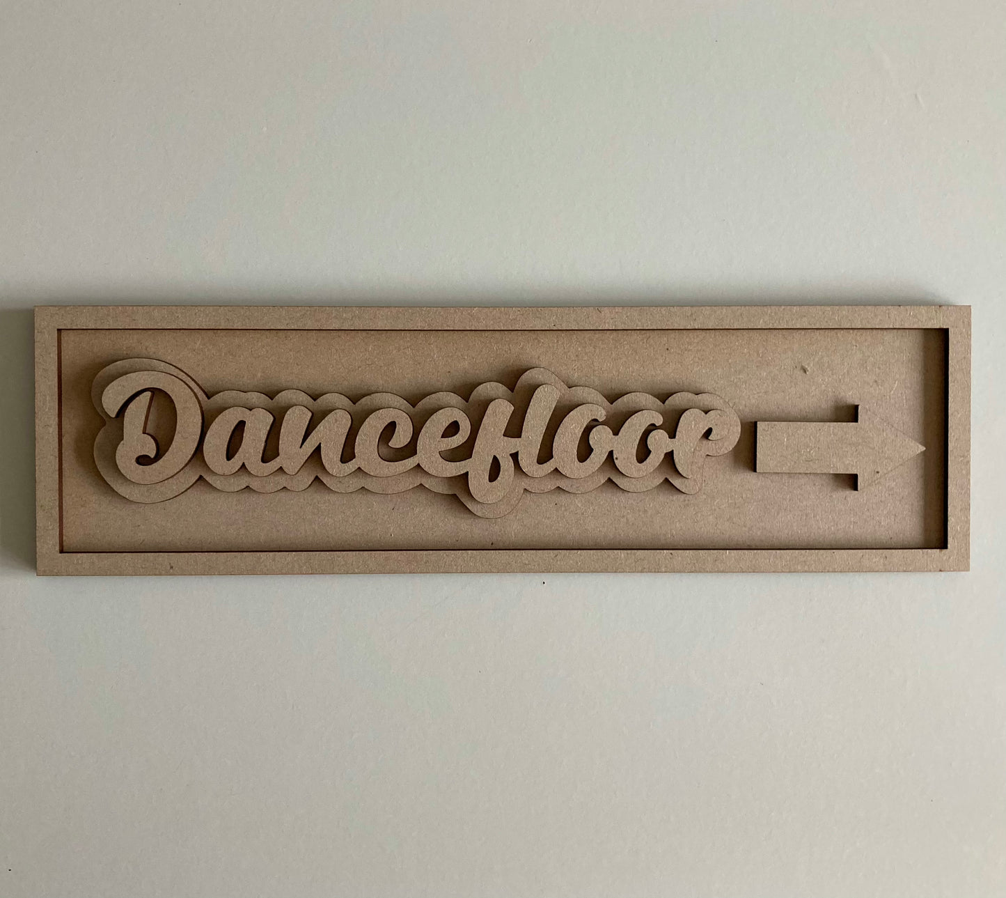 30cm Dancefloor Sign