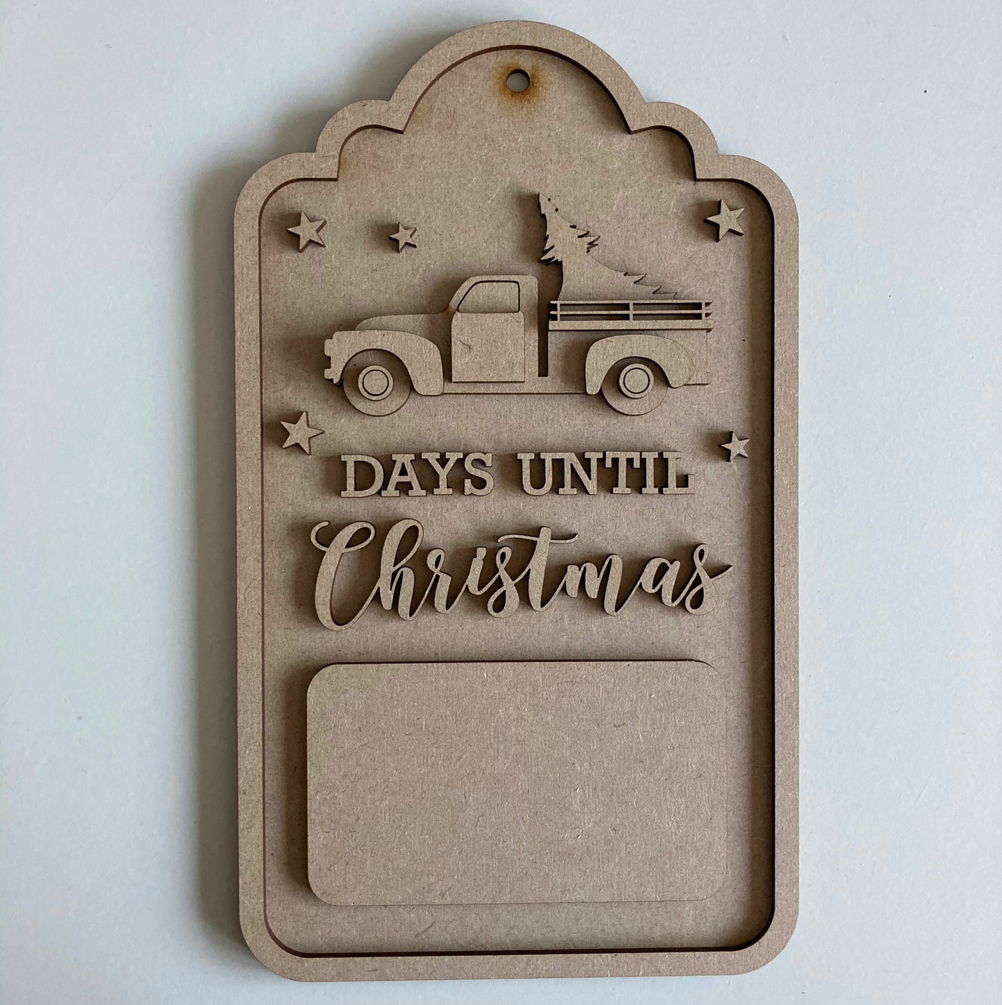 30cm Days Until Christmas Tag