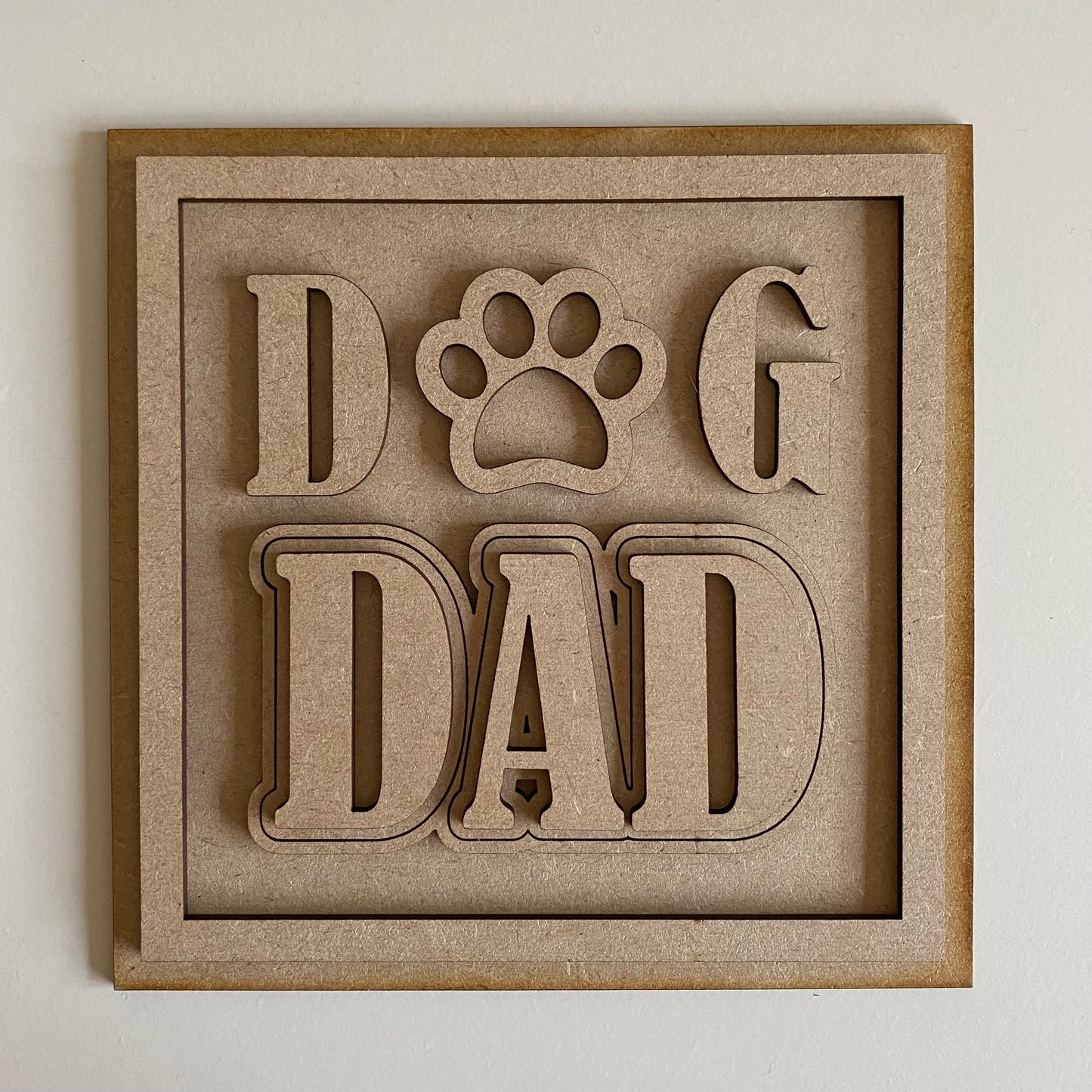 19cm Dog Dad Sign