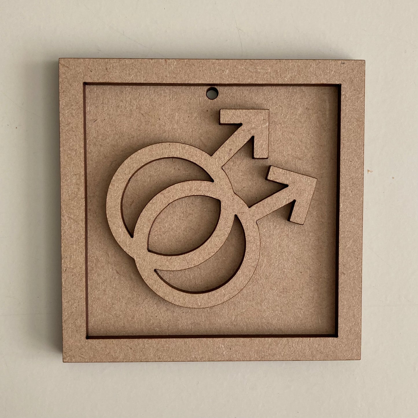 9cm Double Mars Symbol Mini Frame
