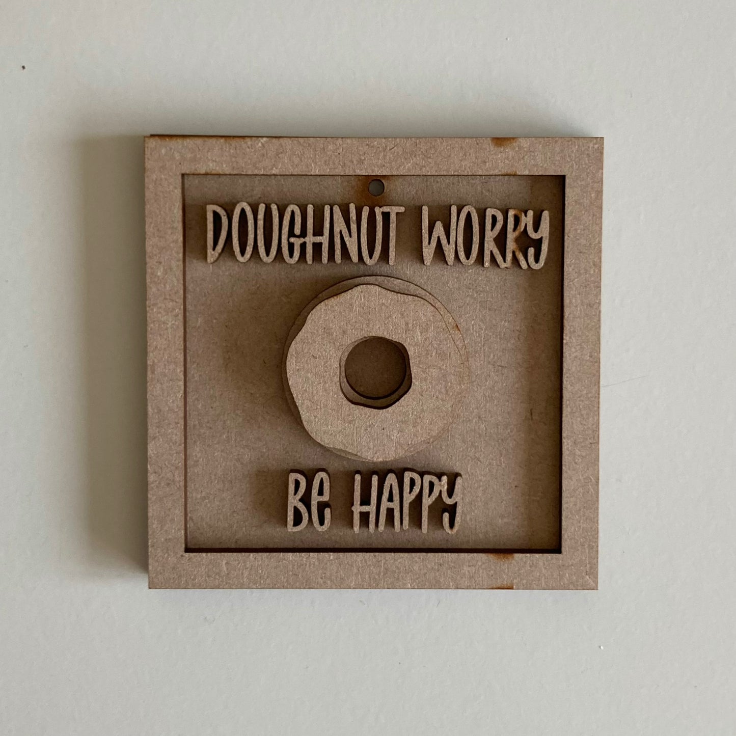 9cm Doughnut Worry Be Happy Mini Frame