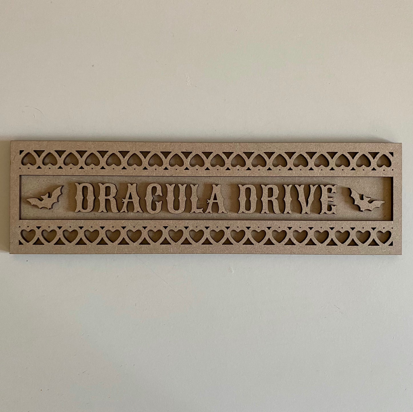 30cm Dracula Drive Street Sign