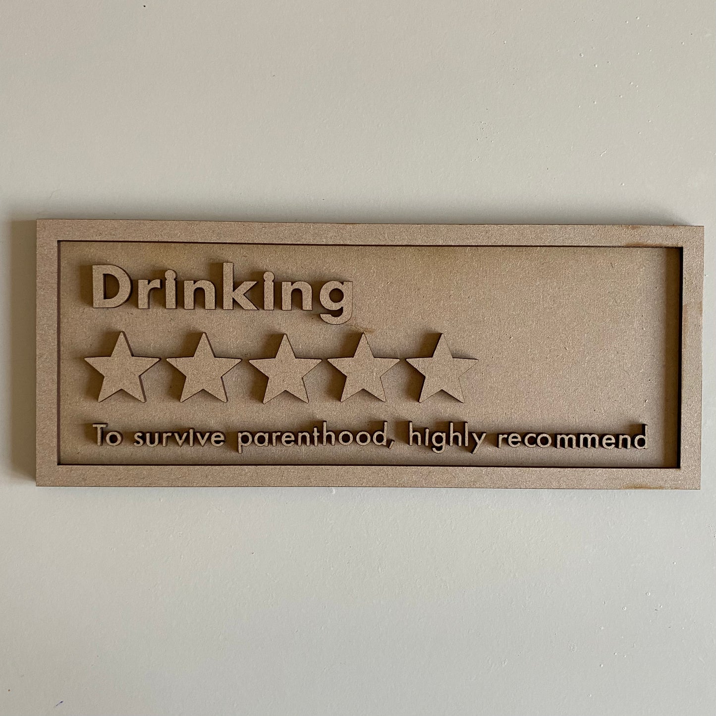 30cm Drinking Rating Sign