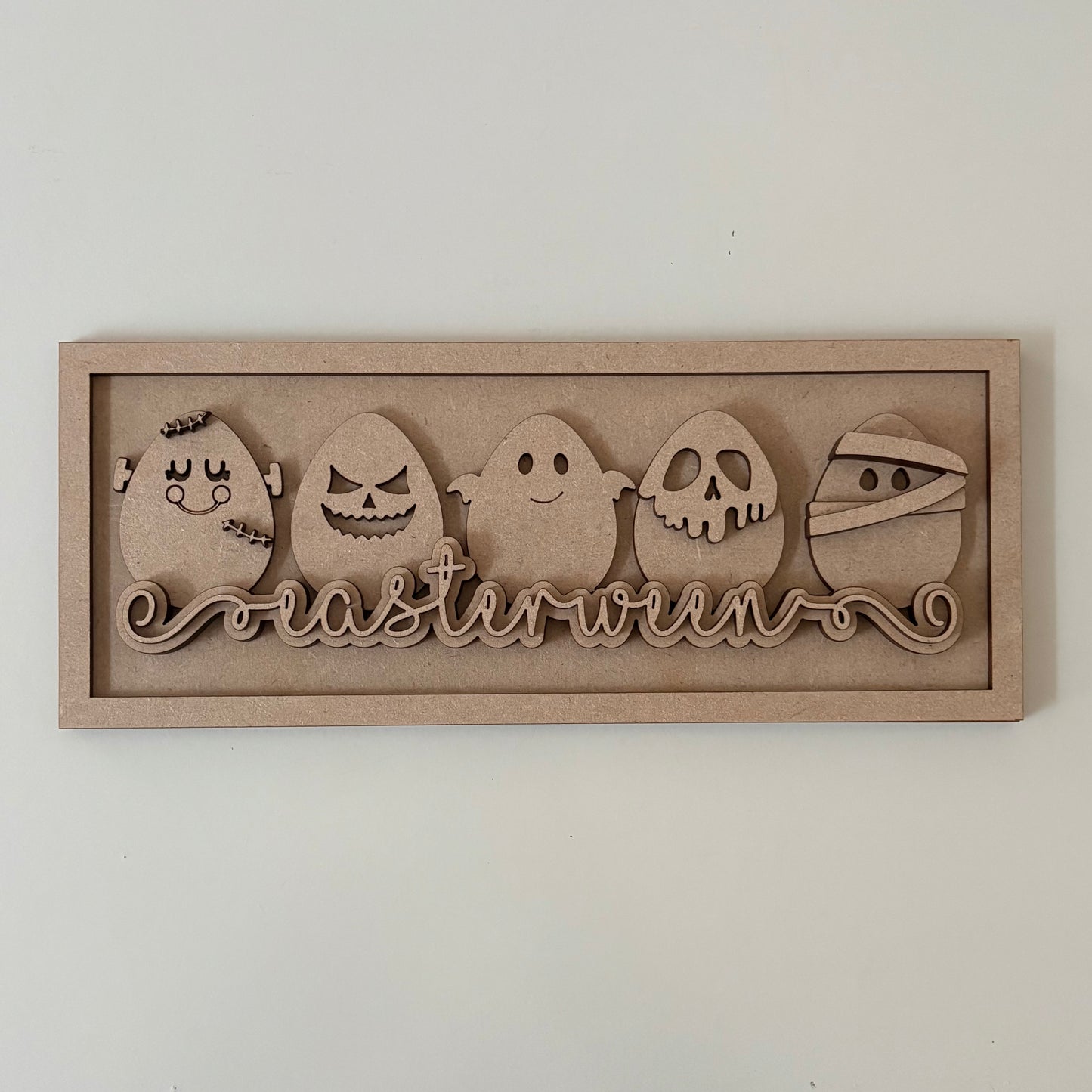 30cm Easterween Eggs Rectangle Sign