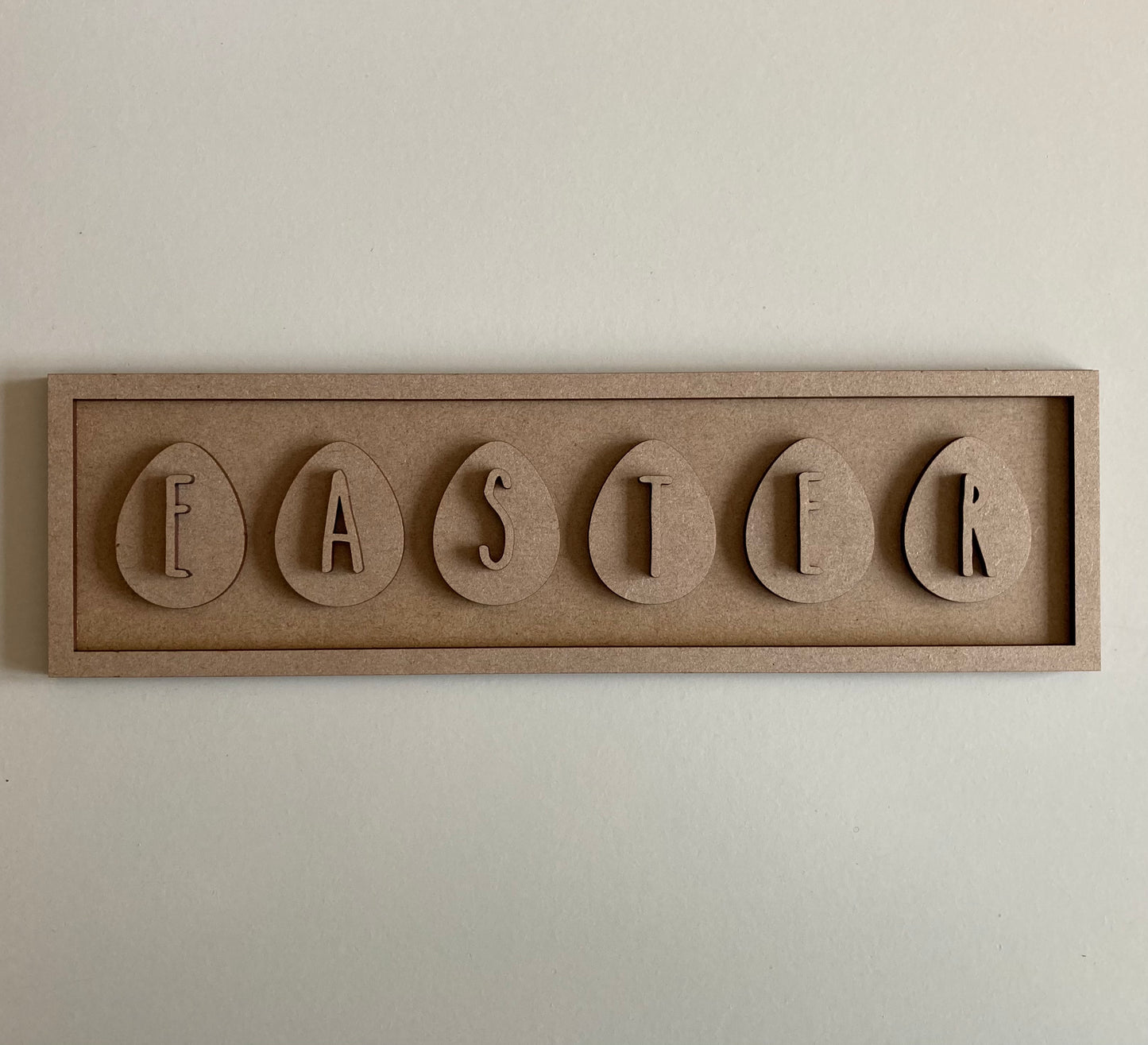 30cm Easter Egg Rectangle Sign