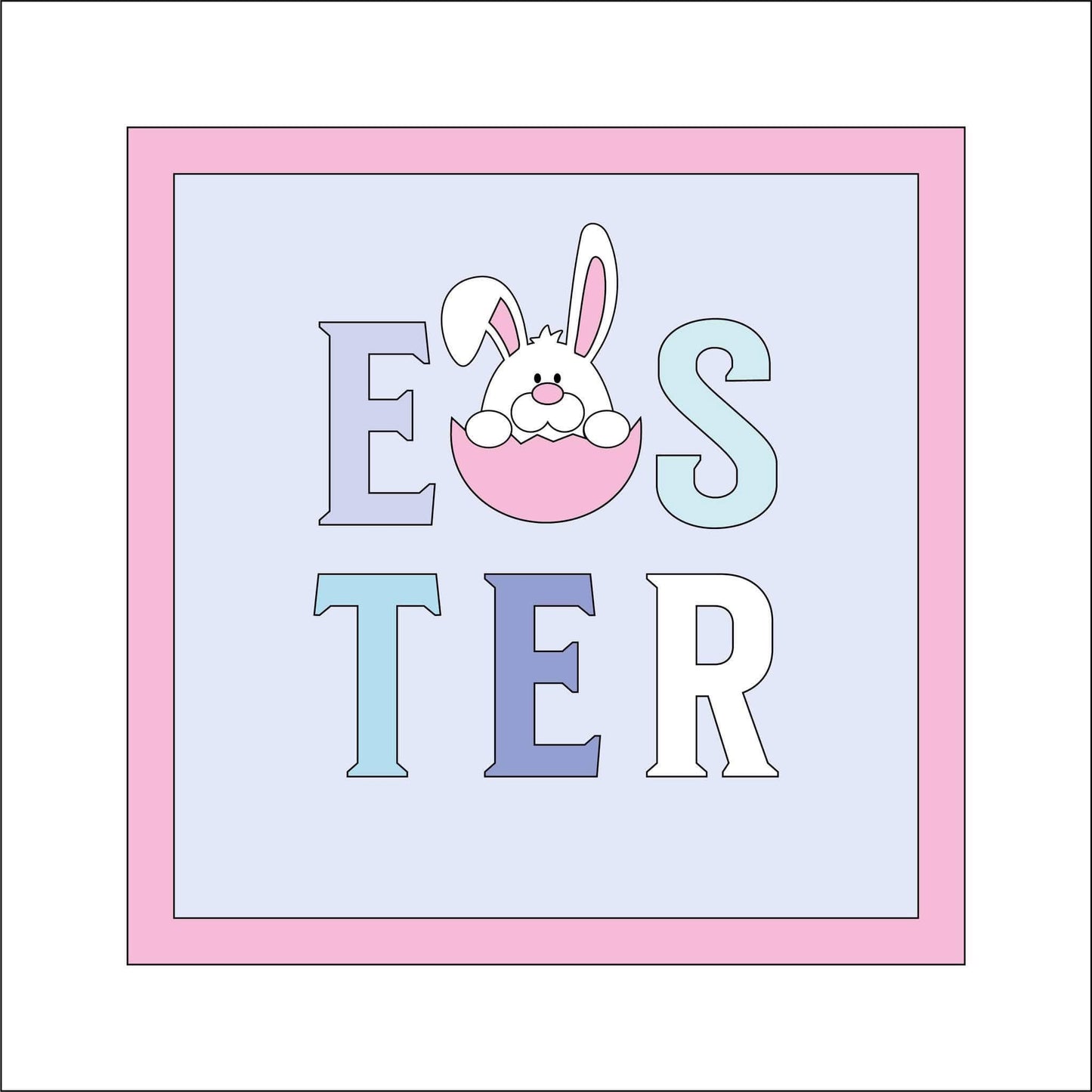 19cm Easter Bunny In Egg Sign