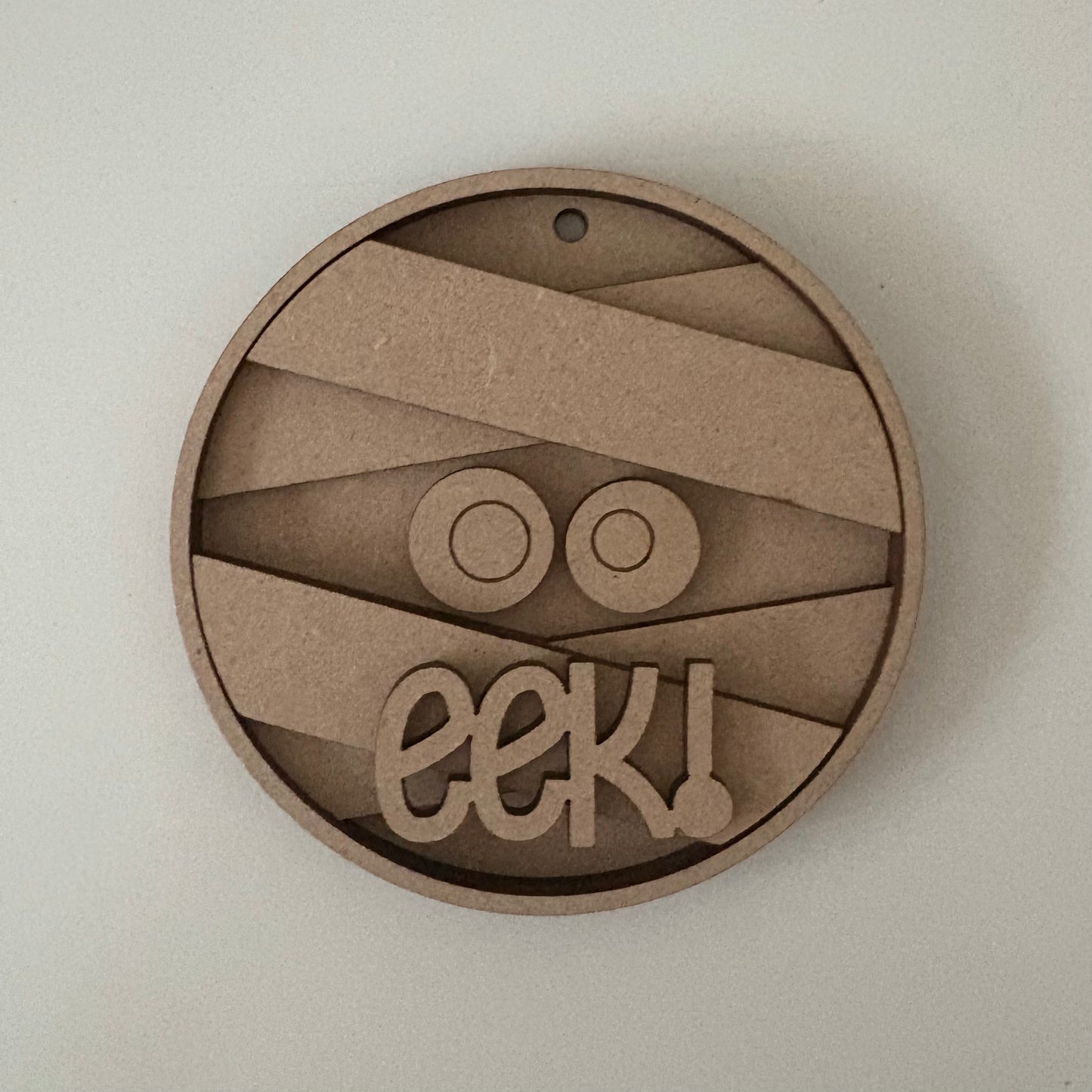 10cm EEK Mummy Round Bauble