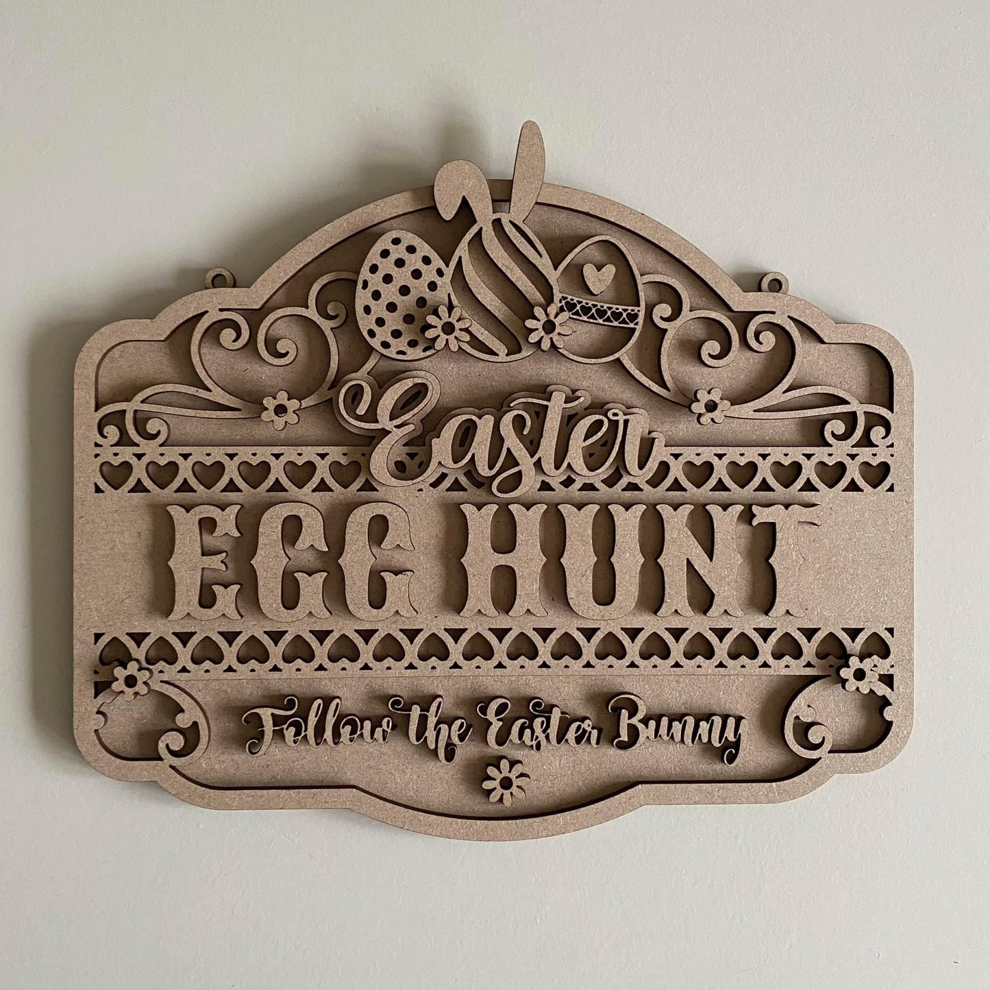 25cm Egg Hunt Fancy Sign
