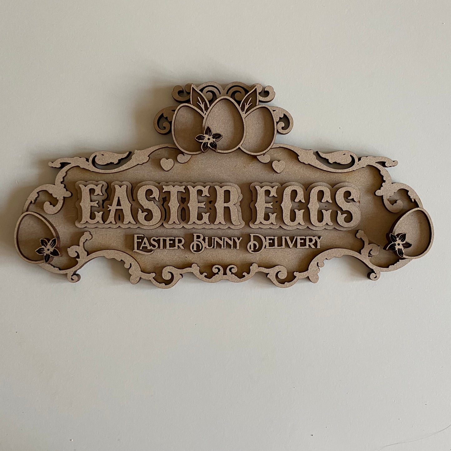 30cm Easter Eggs Fancy Sign
