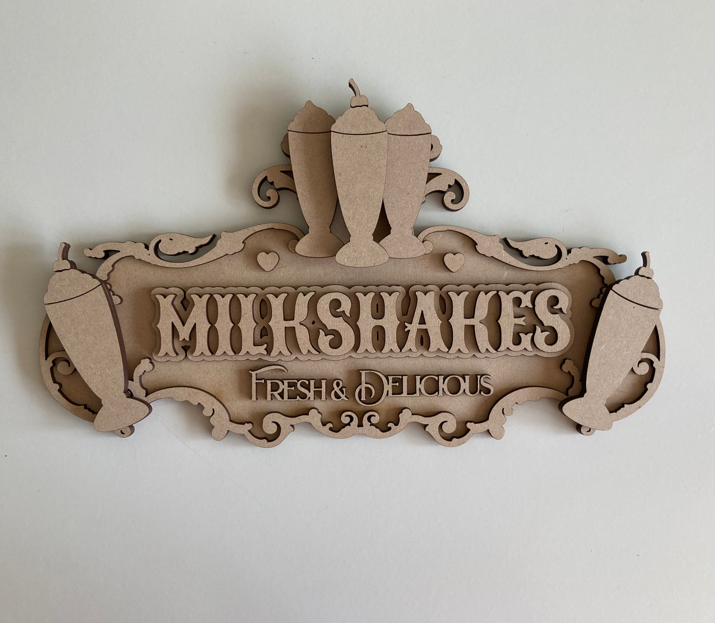30cm Fancy Milkshakes Sign