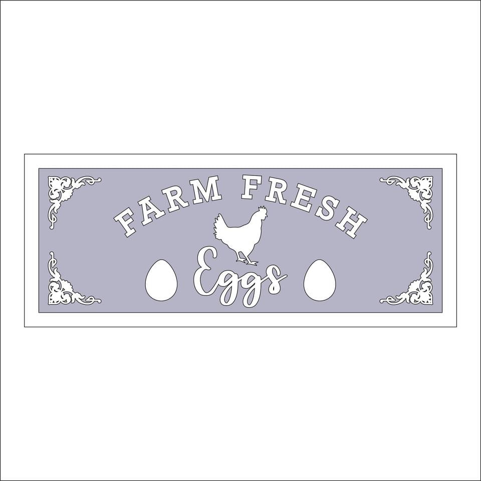 30cm Farm Fresh Eggs Sign
