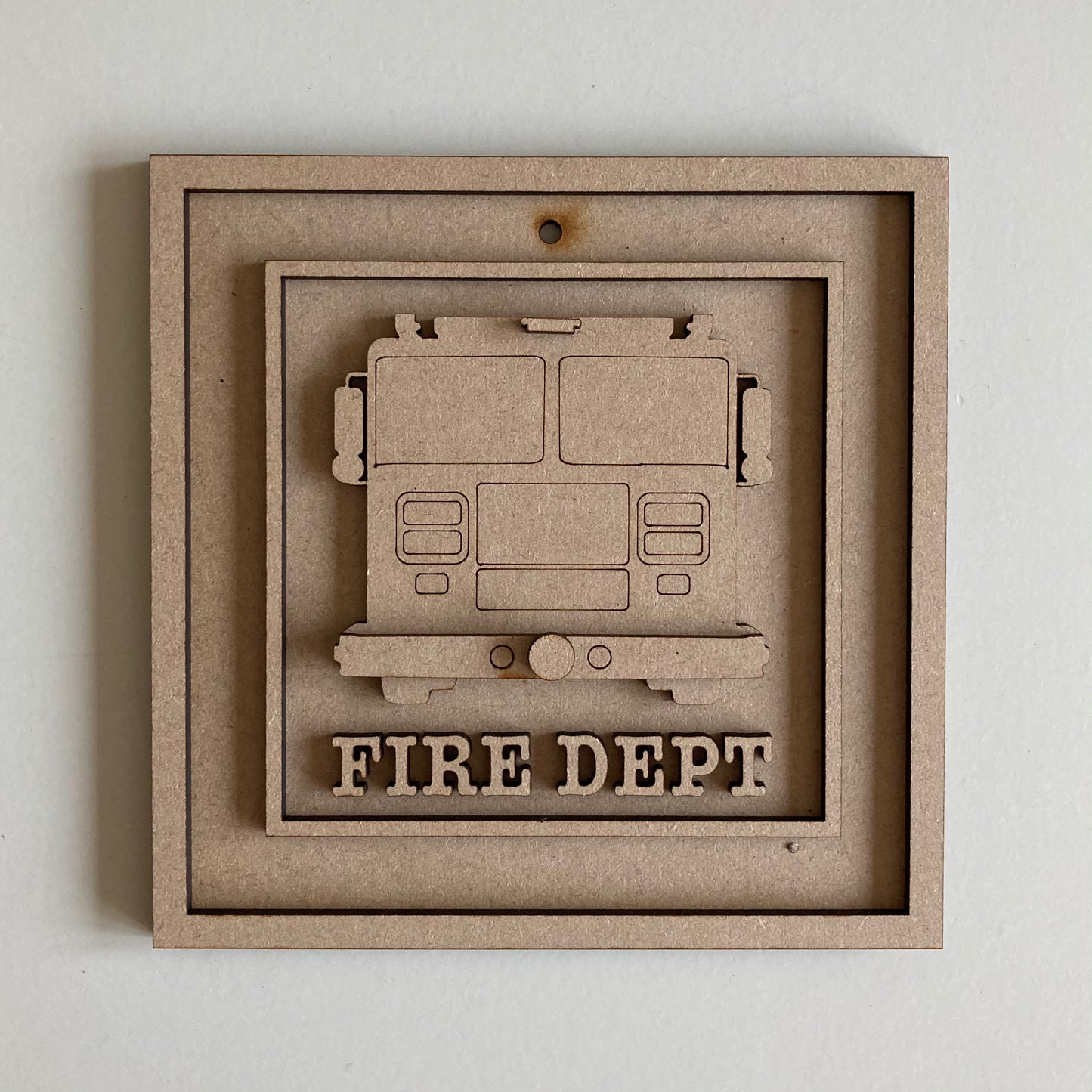 15cm Fire Dept Sign