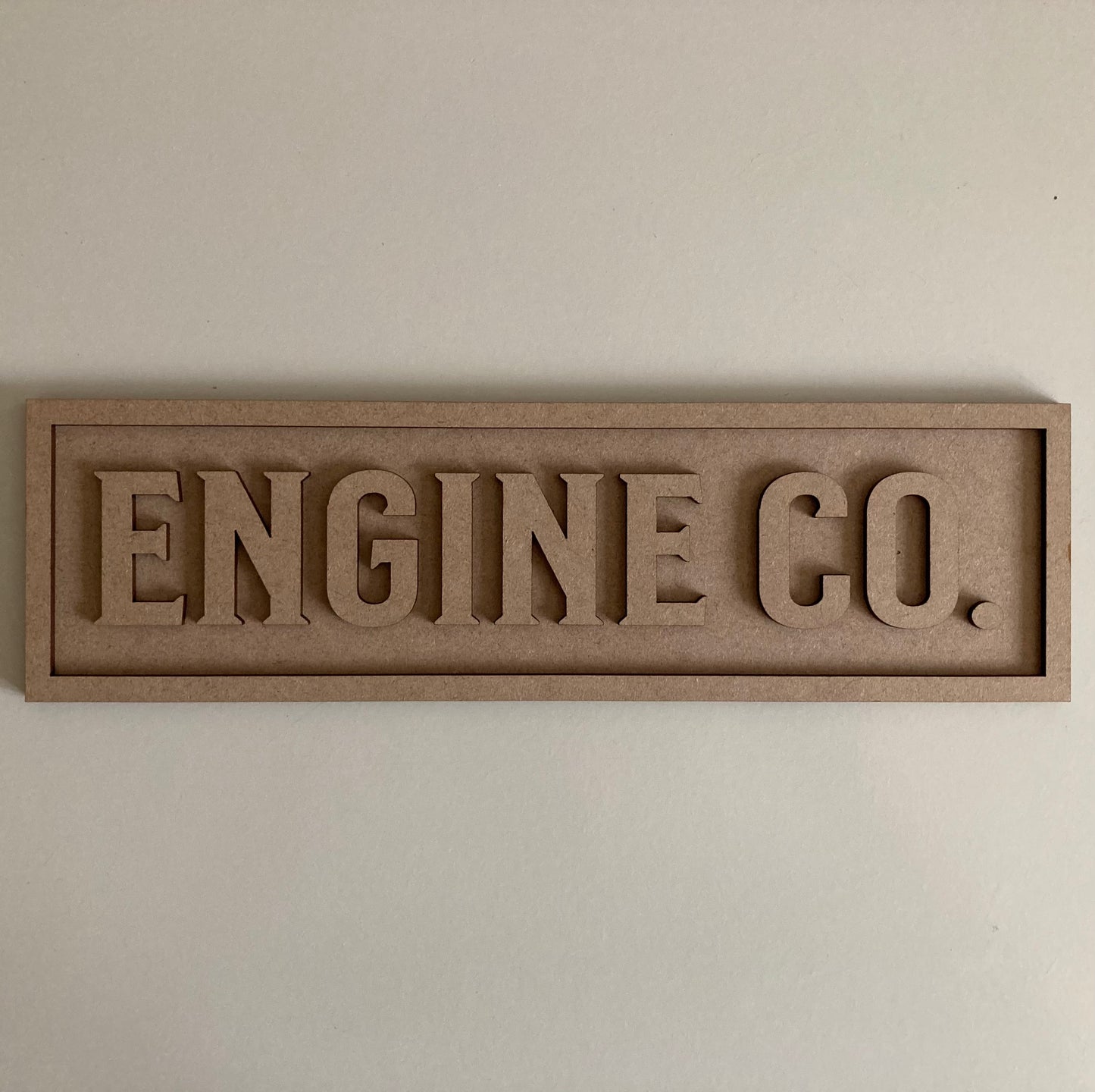 30cm Engine Co. Rectangle Sign