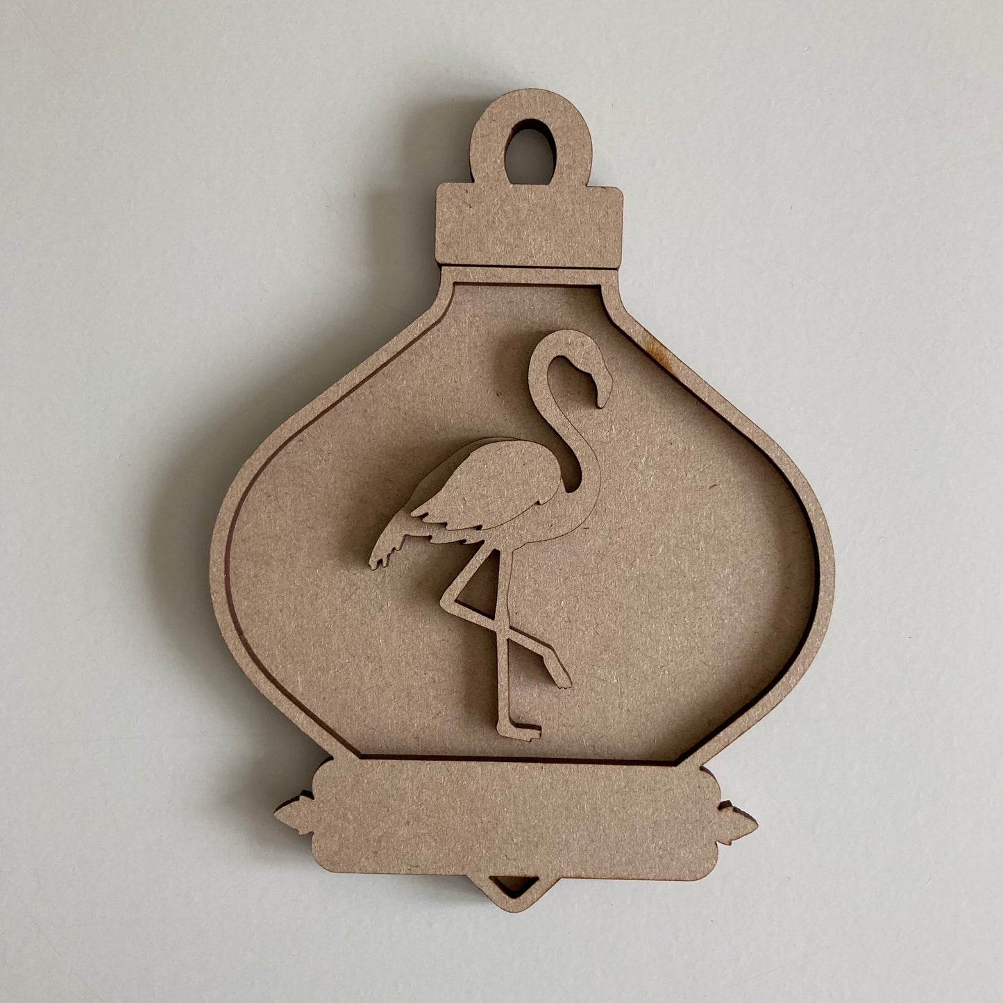 14.5cm Flamingo Fancy Bauble