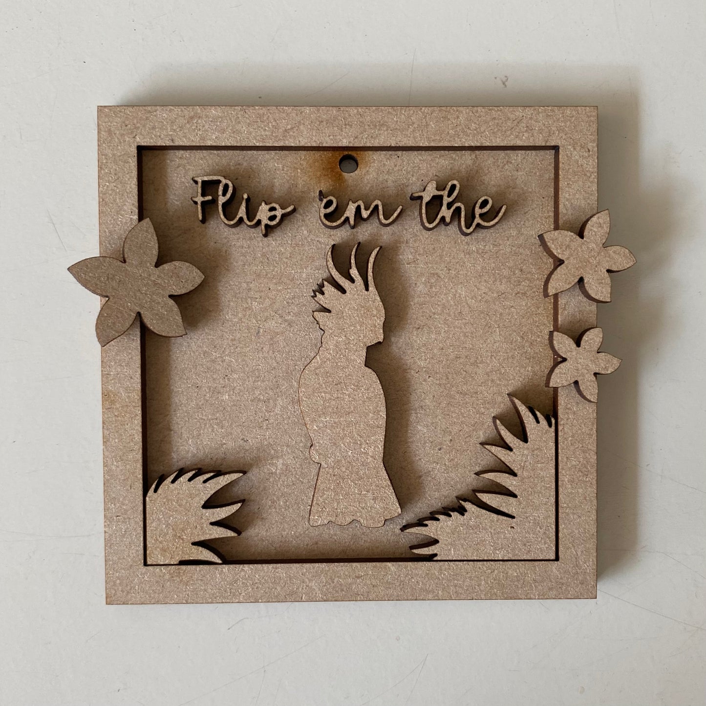 9cm Flip 'Em The Bird Mini Frame