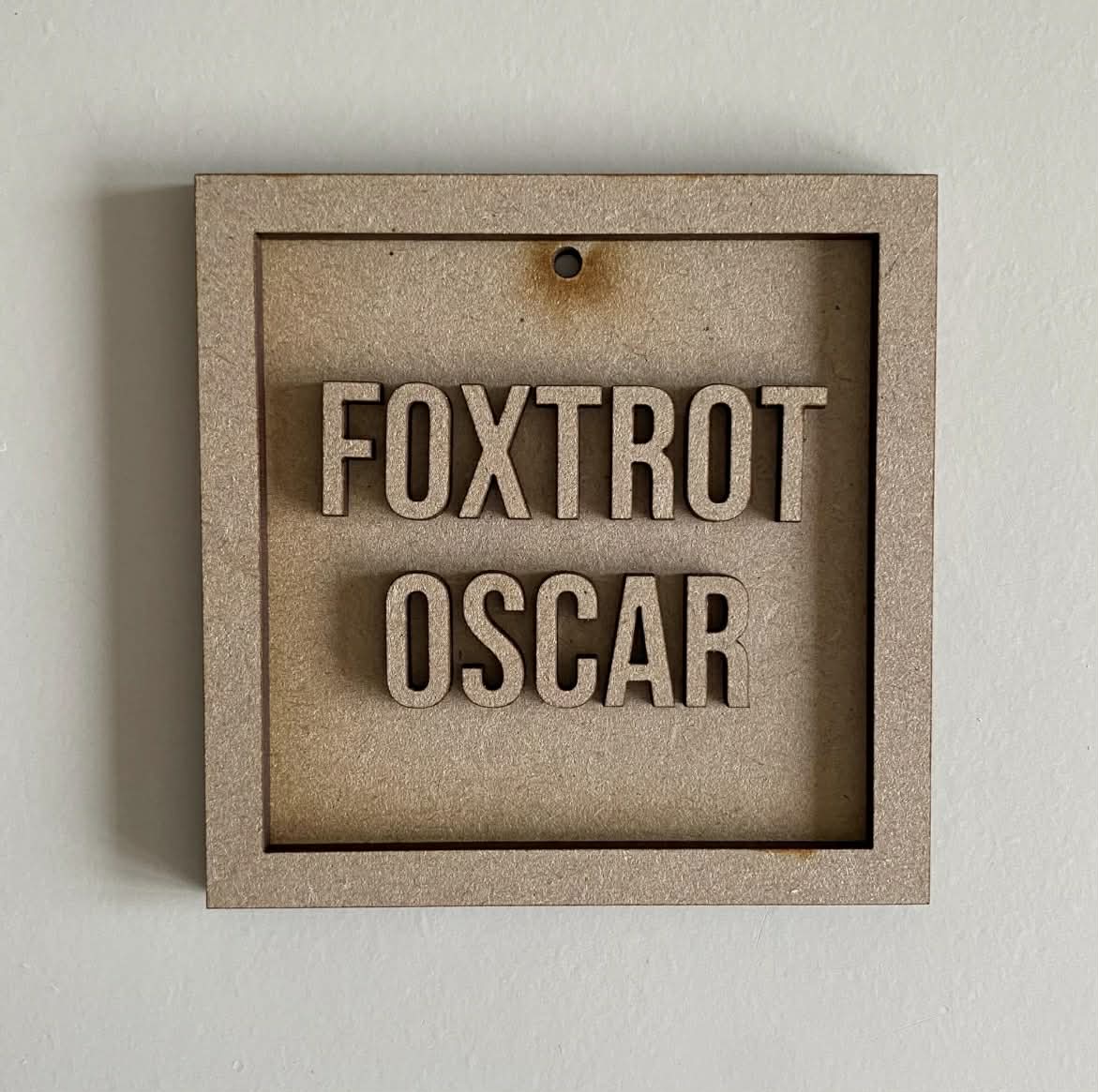 9cm Foxtrot Oscar Mini Frame