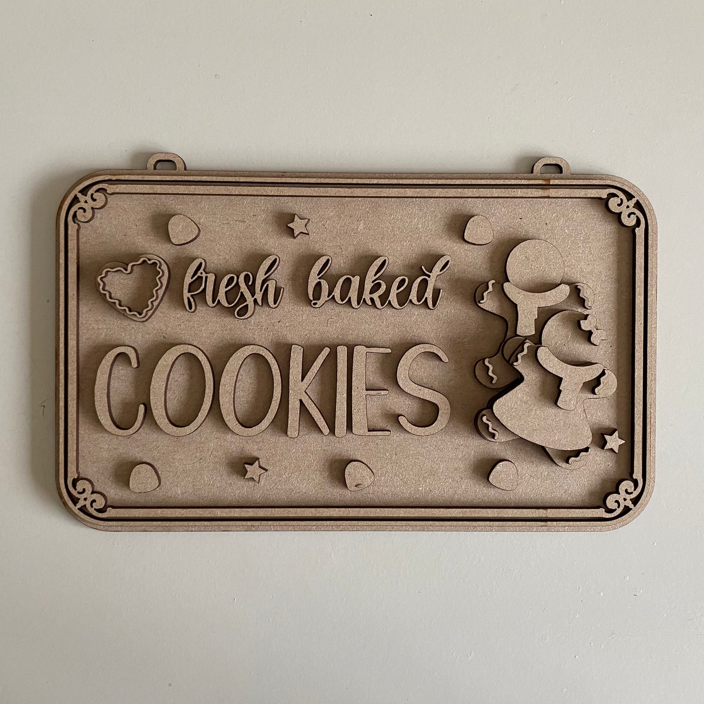 25cm Fresh Baked Cookies Sign