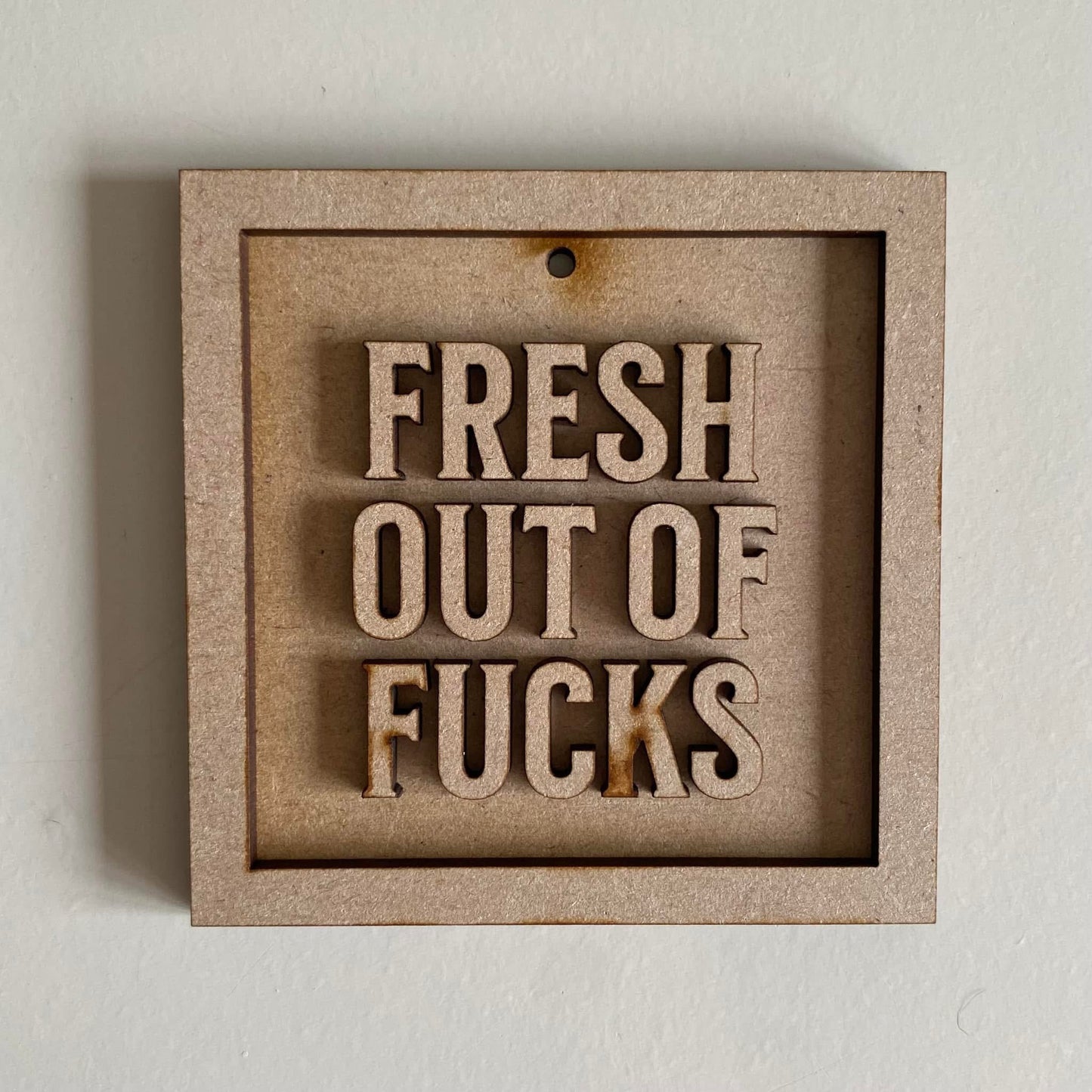9cm Fresh Out Of Fucks Mini Frame