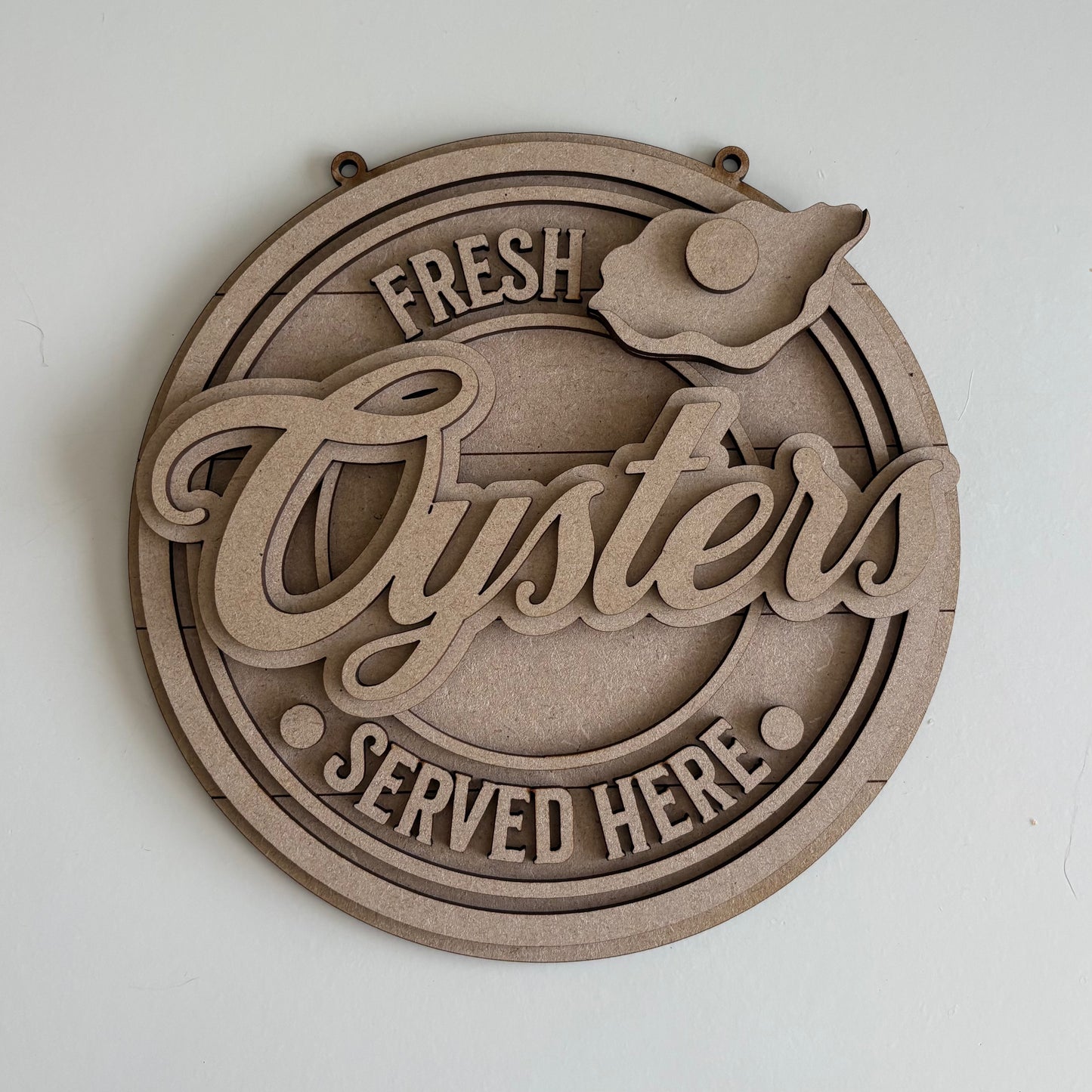 20cm Oysters Sign