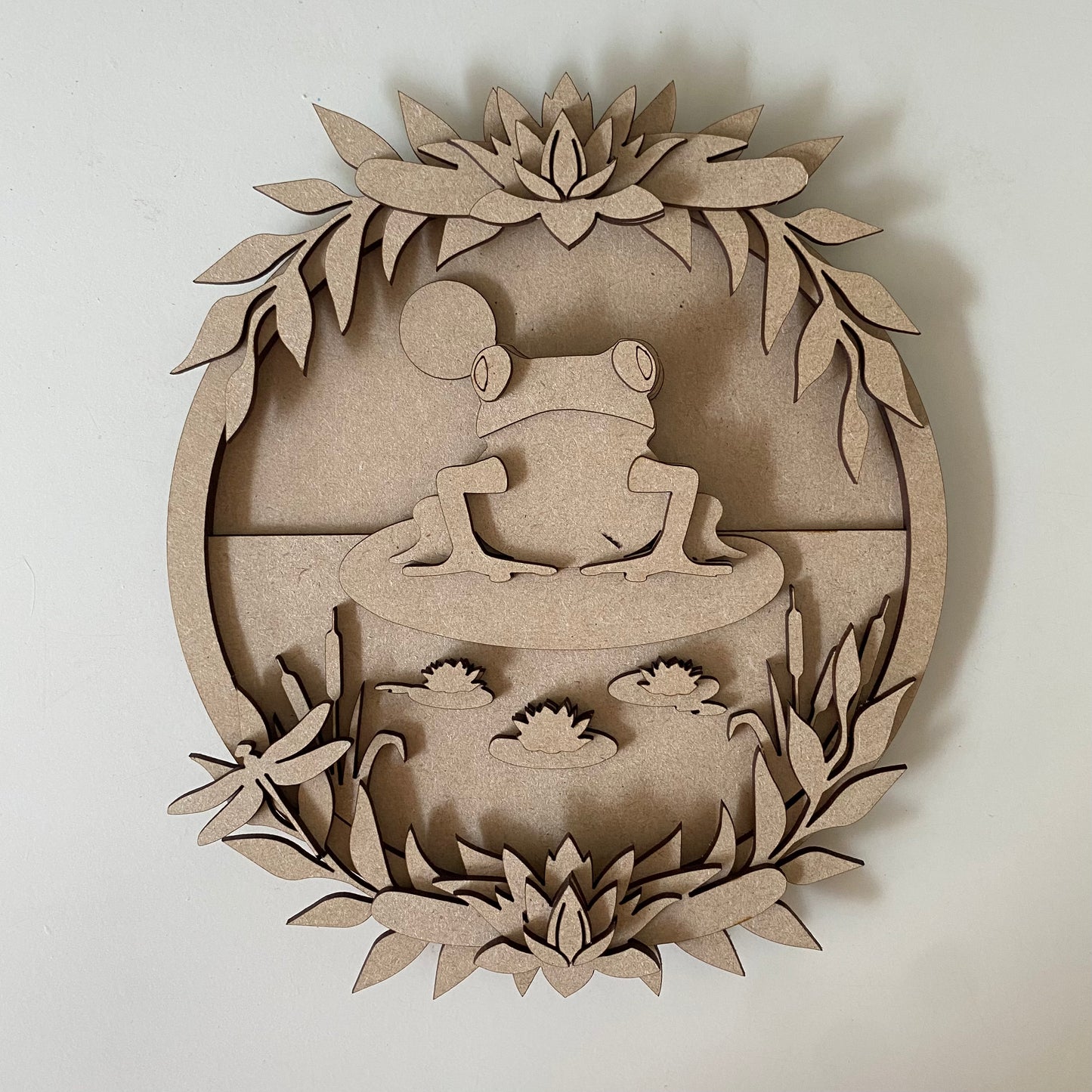 20cm Layered Frog Sign
