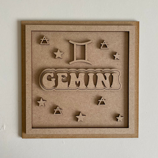 19cm Gemini Symbol Sign