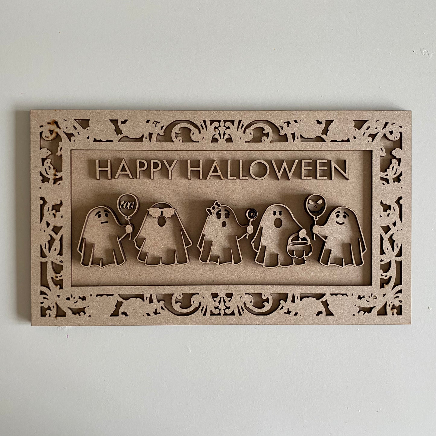 30cm Ghost Characters Sign