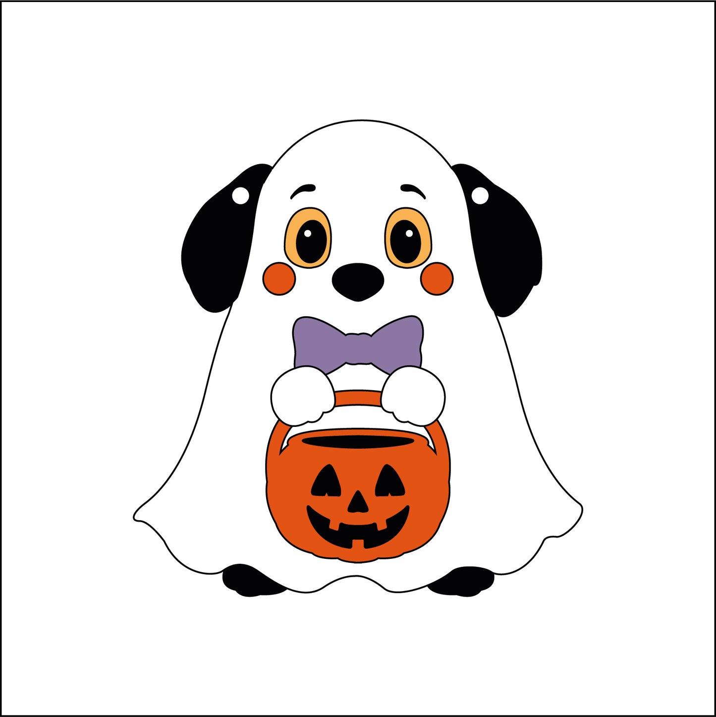12cm Ghost Doggy Decoration