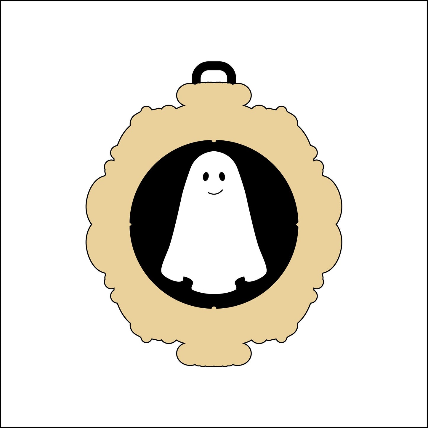 10cm Ghost Frame Bauble