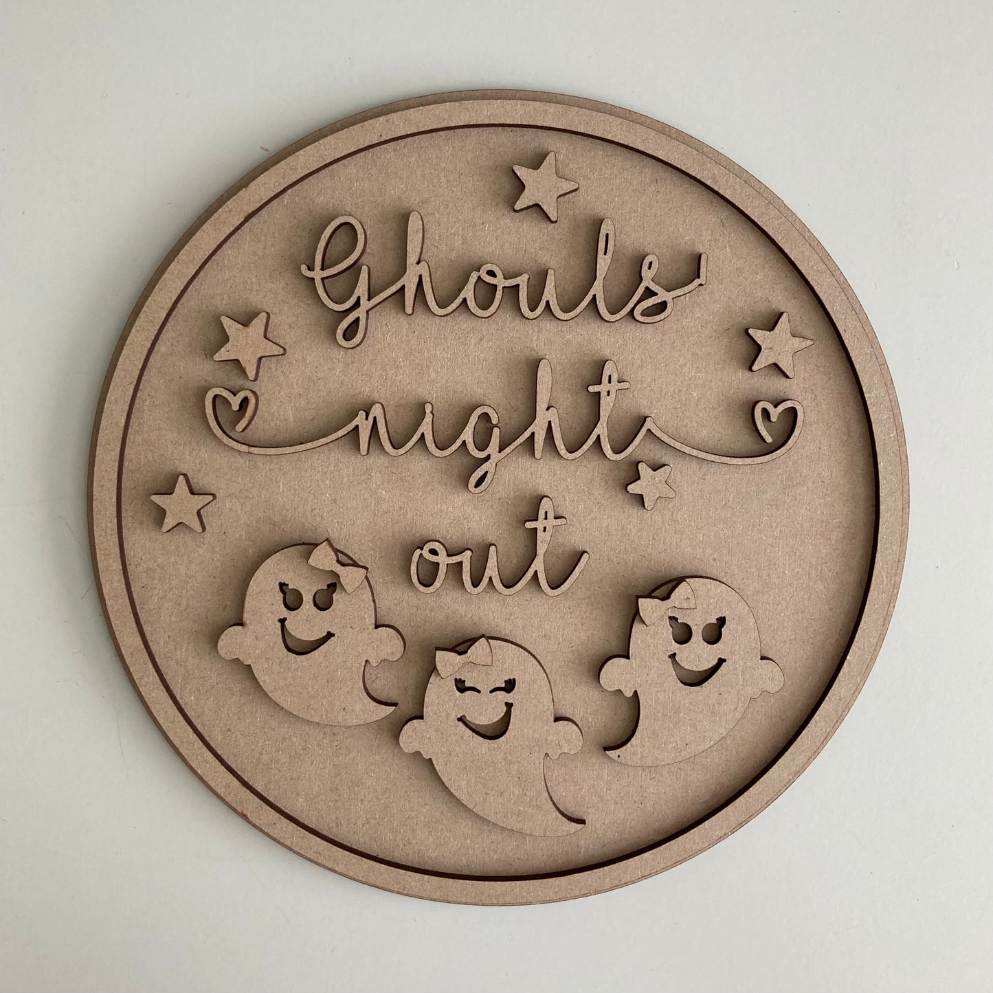 20cm Ghouls Night Out Sign