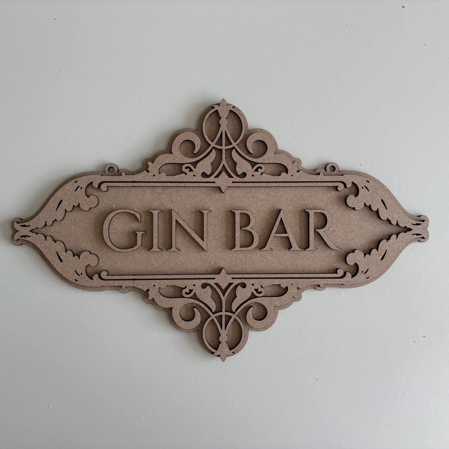 30cm Fancy Gin Bar Sign