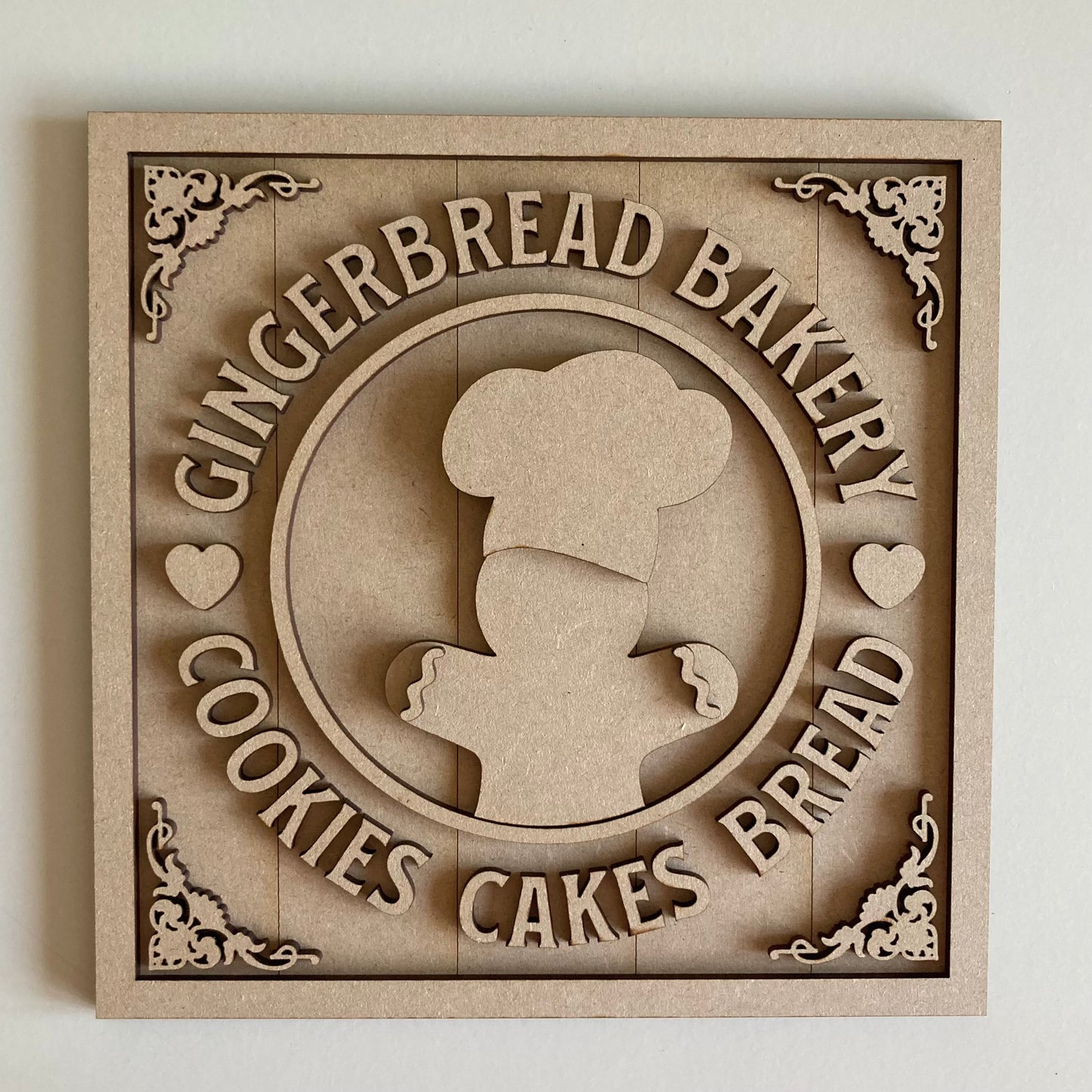 19cm Gingerbread Bakery Sign