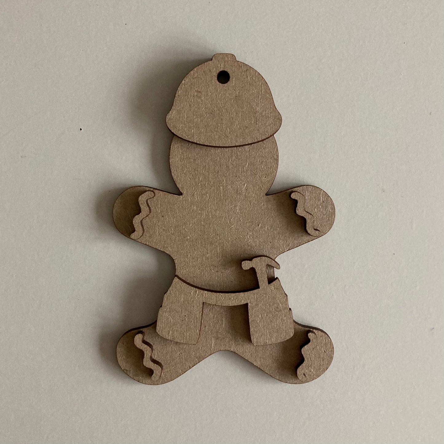 10cm Builder Gingerbread Character