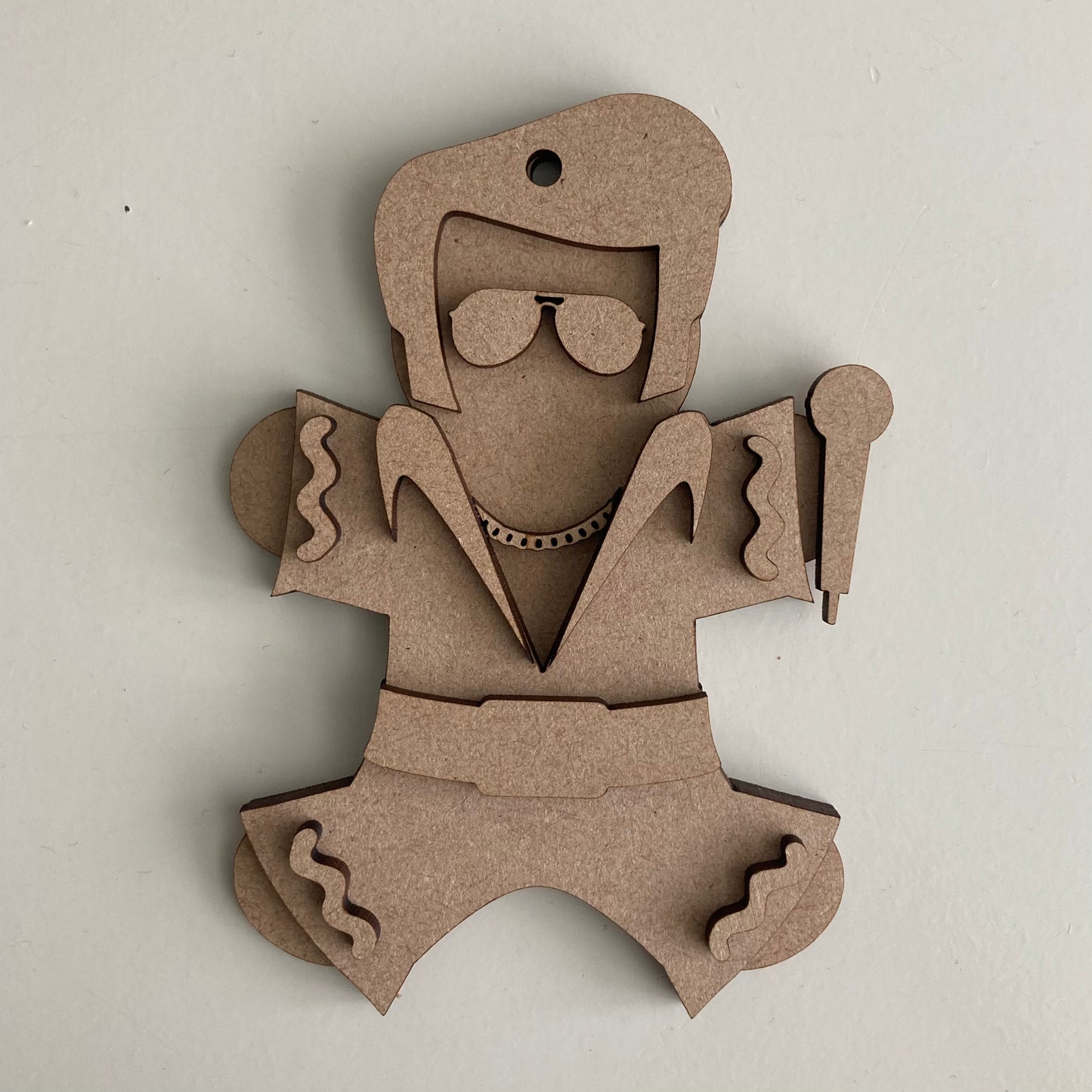 10cm Gingerbread Blues Singer Character