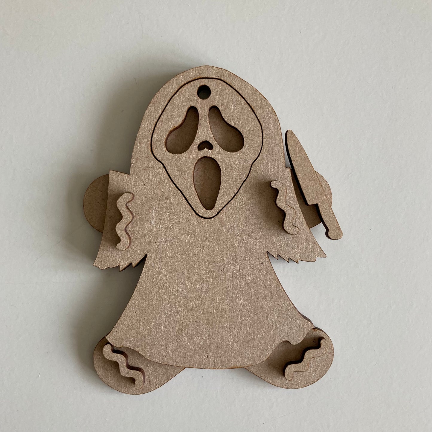 10cm Ghost Face Gingerbread Character