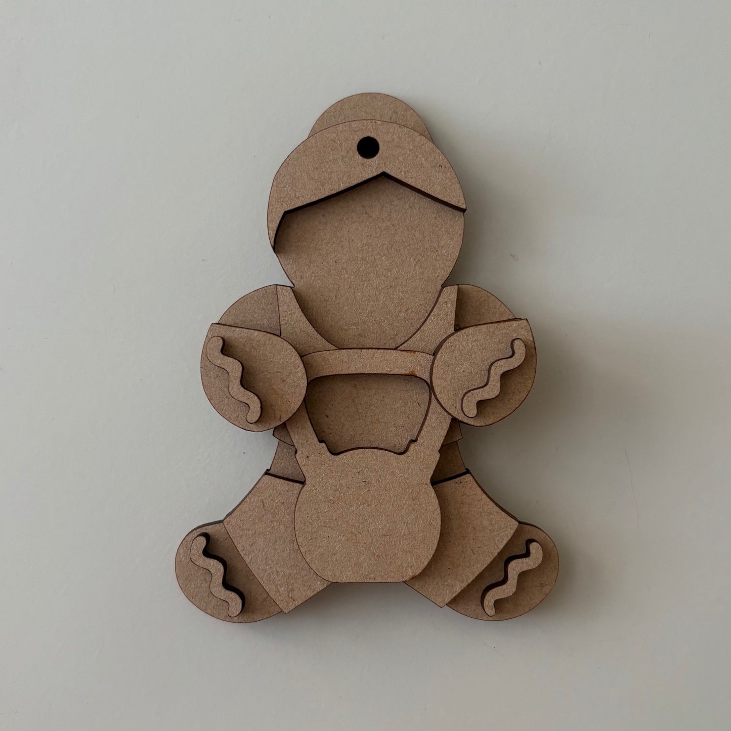10cm Weightlifter Kettlebell Gingerbread Character
