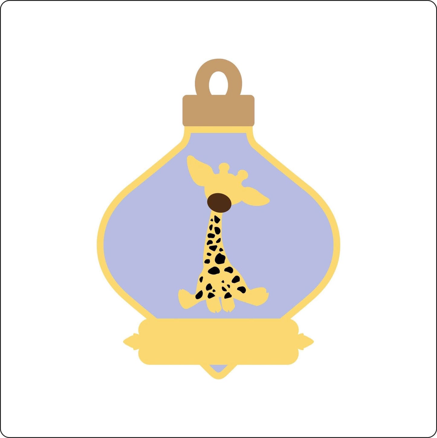 14.5cm Giraffe Fancy Bauble