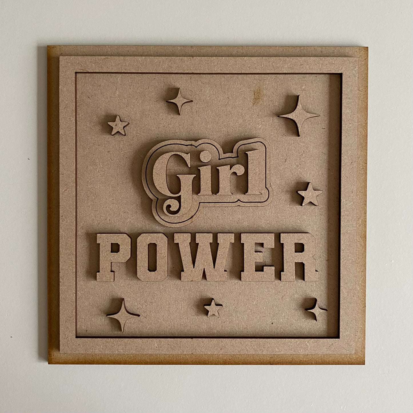 19cm Girl Power Sign