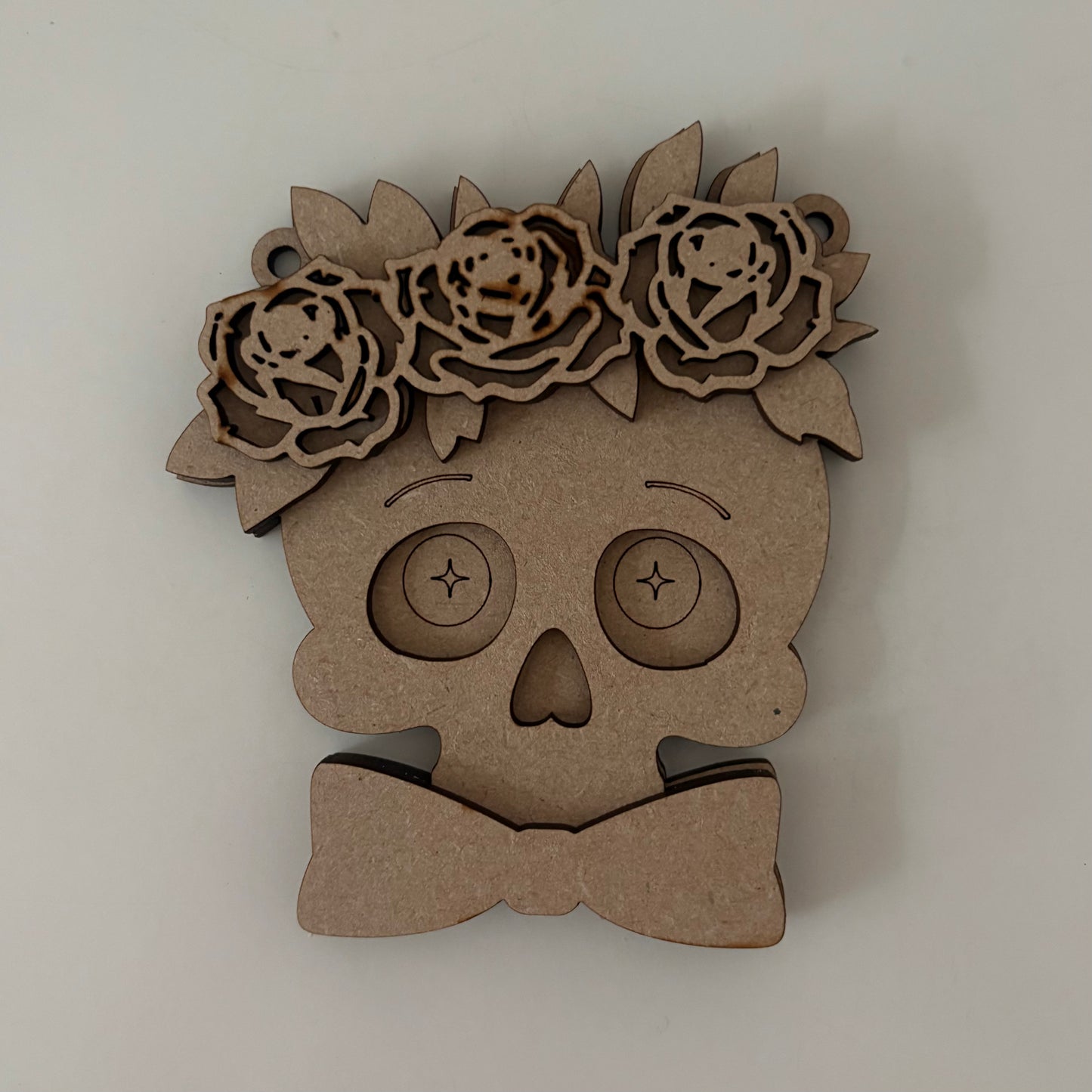 12.5cm Limited Edition Glamoween Skull Decoration