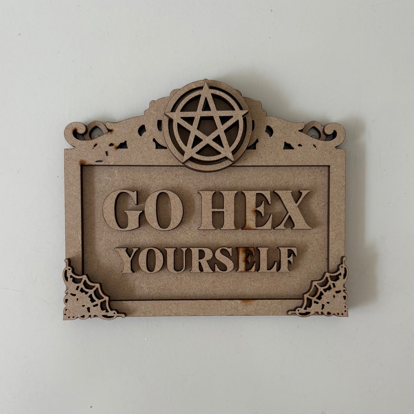 13cm Go Hex Yourself Mini Frame